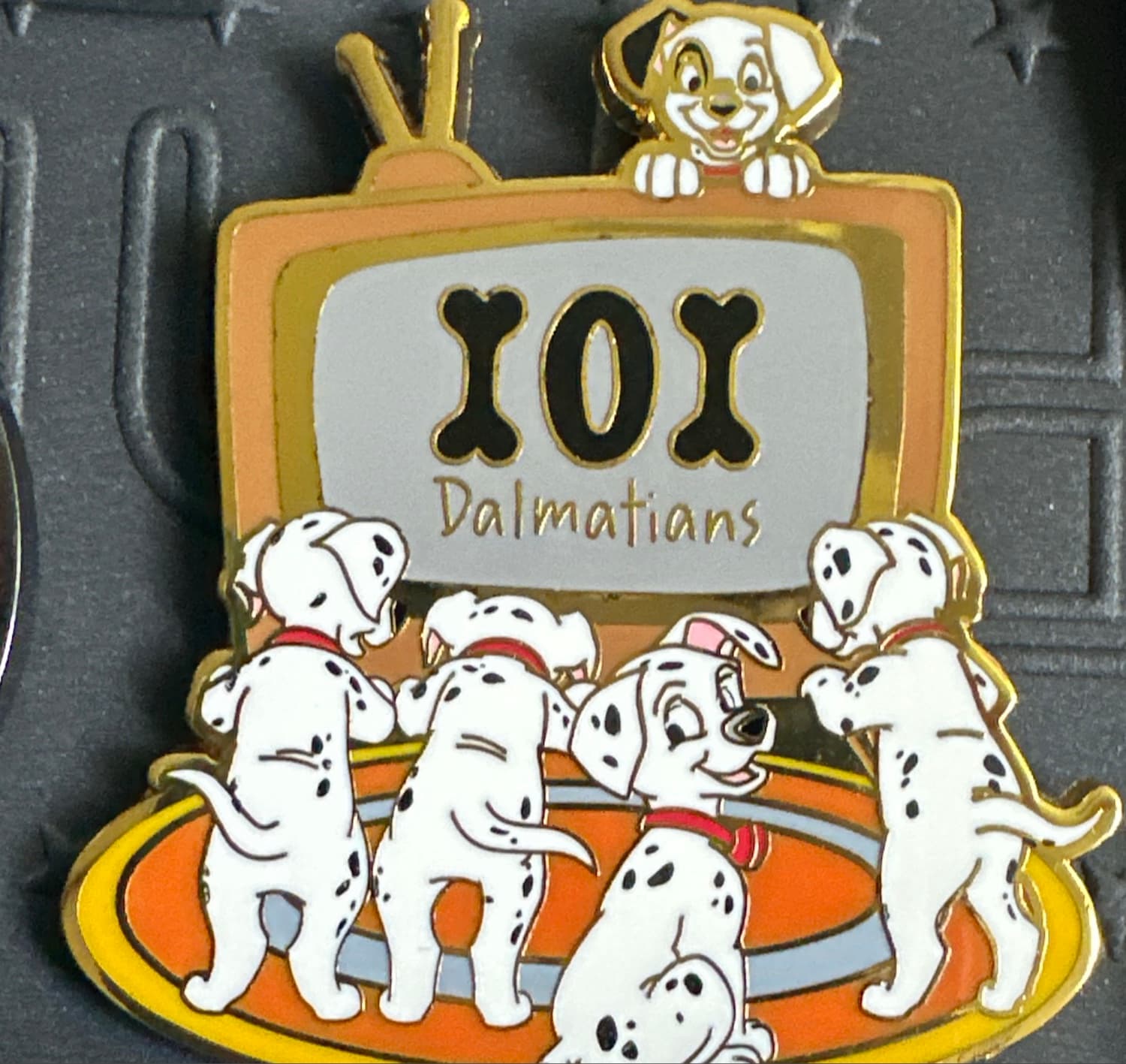 101 Dalmatians Puppies TV Enamel Pin front