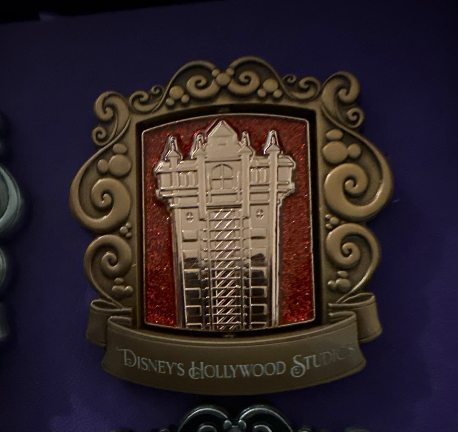 Hollywood Studios Tower of Terror Spinner Pin by Jes Willis front