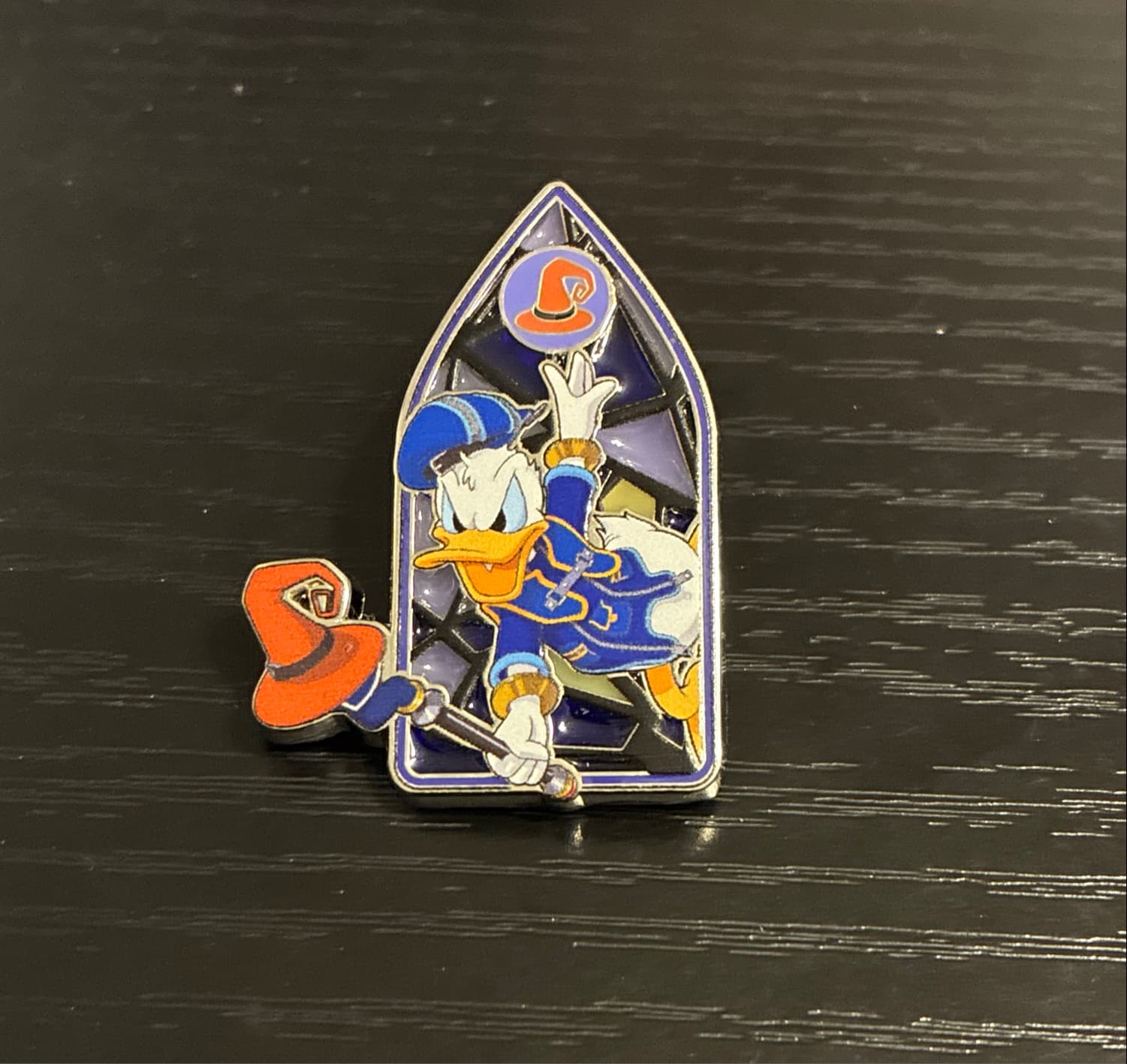 Loungefly Disney Kingdom Hearts Stained Glass Blind Box Pin - Donald Duck front