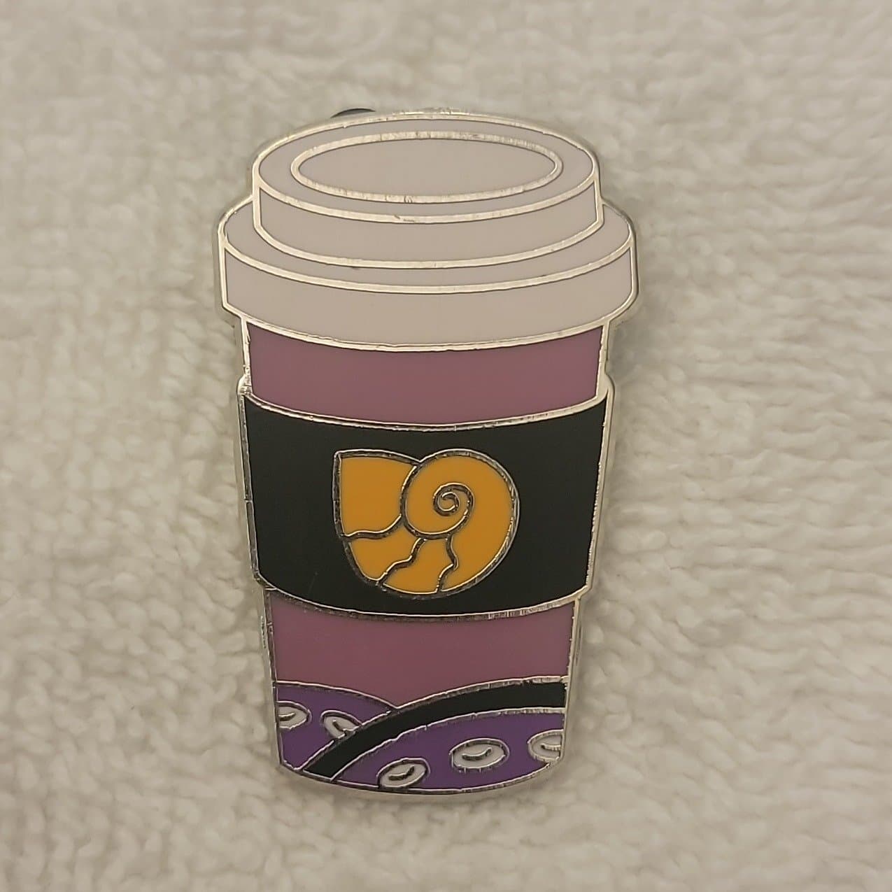 Ursula Coffee Cup Pin front