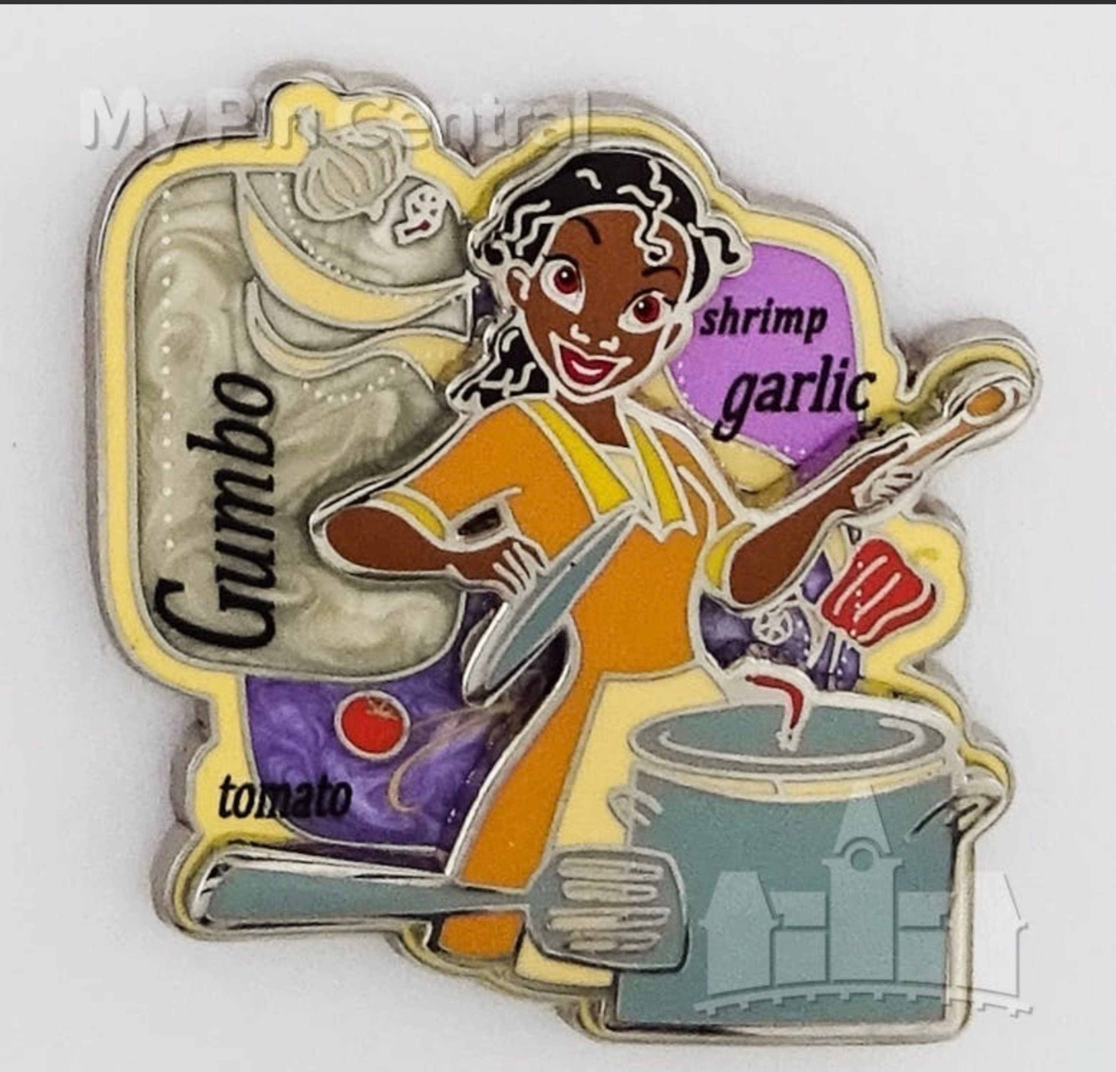 Princess Tiana Gumbo Food & Wine Festival Pin front