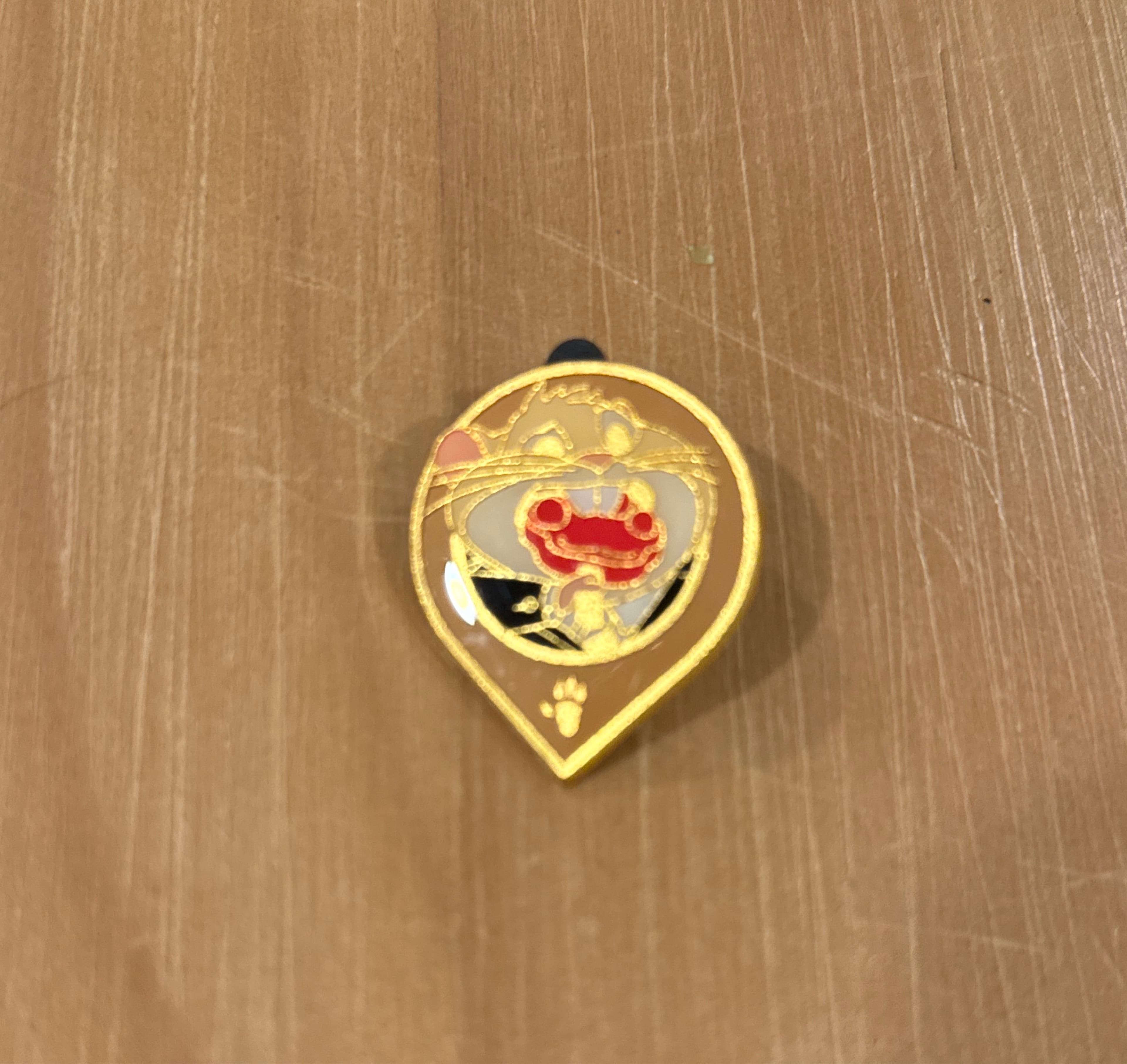 Hamster eating Mickey bar front