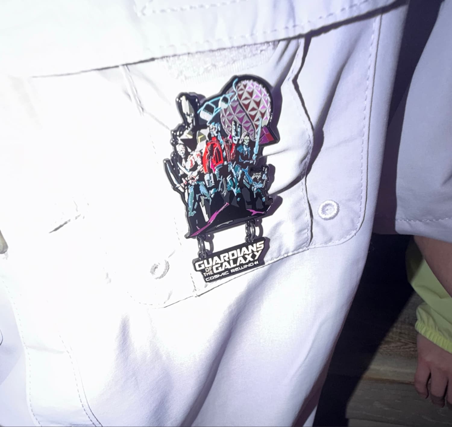 Guardians of the Galaxy: Cosmic Rewind Characters with Spaceship Earth Pin front