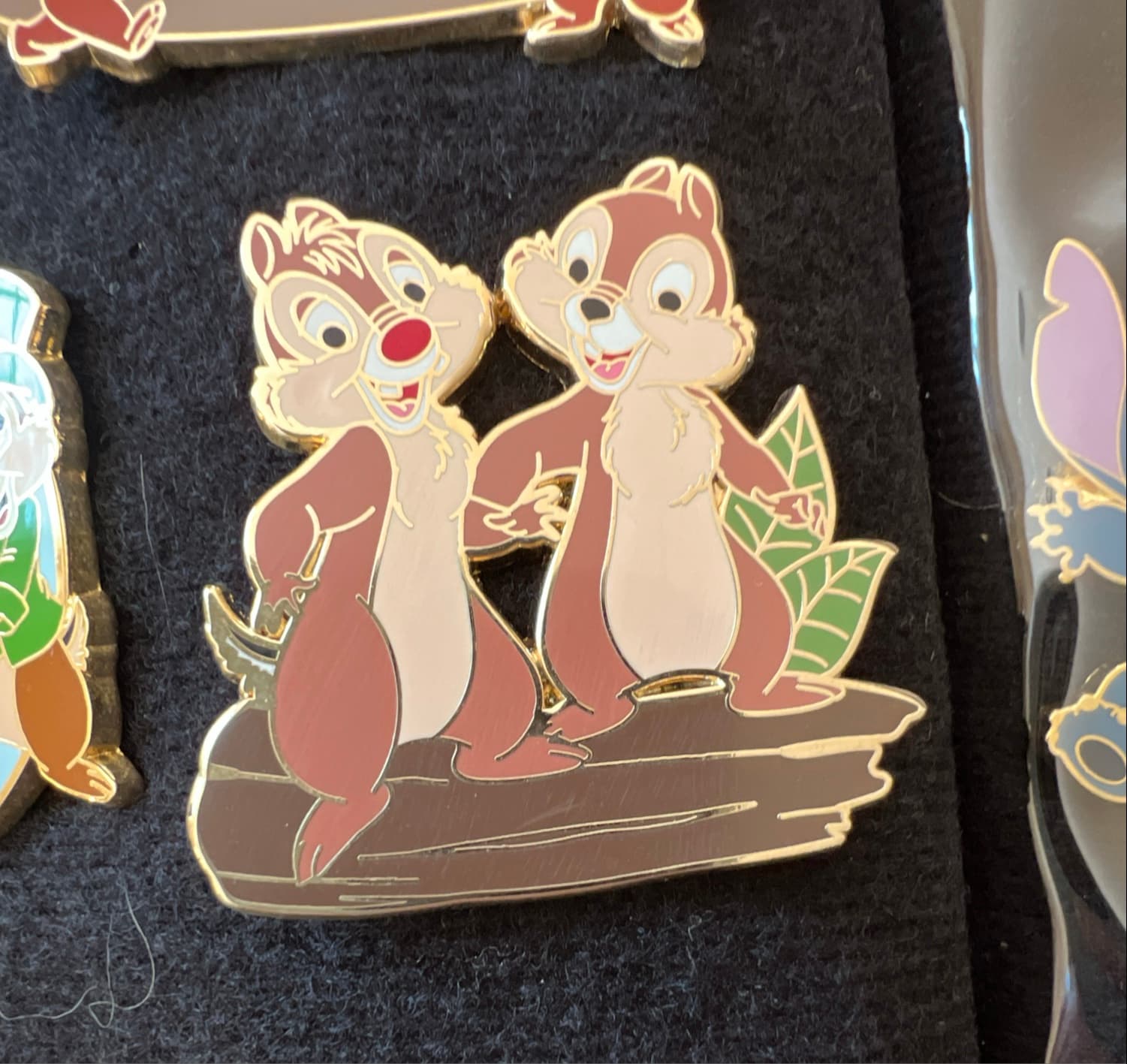 Chip n' Dale Standing on a Log front
