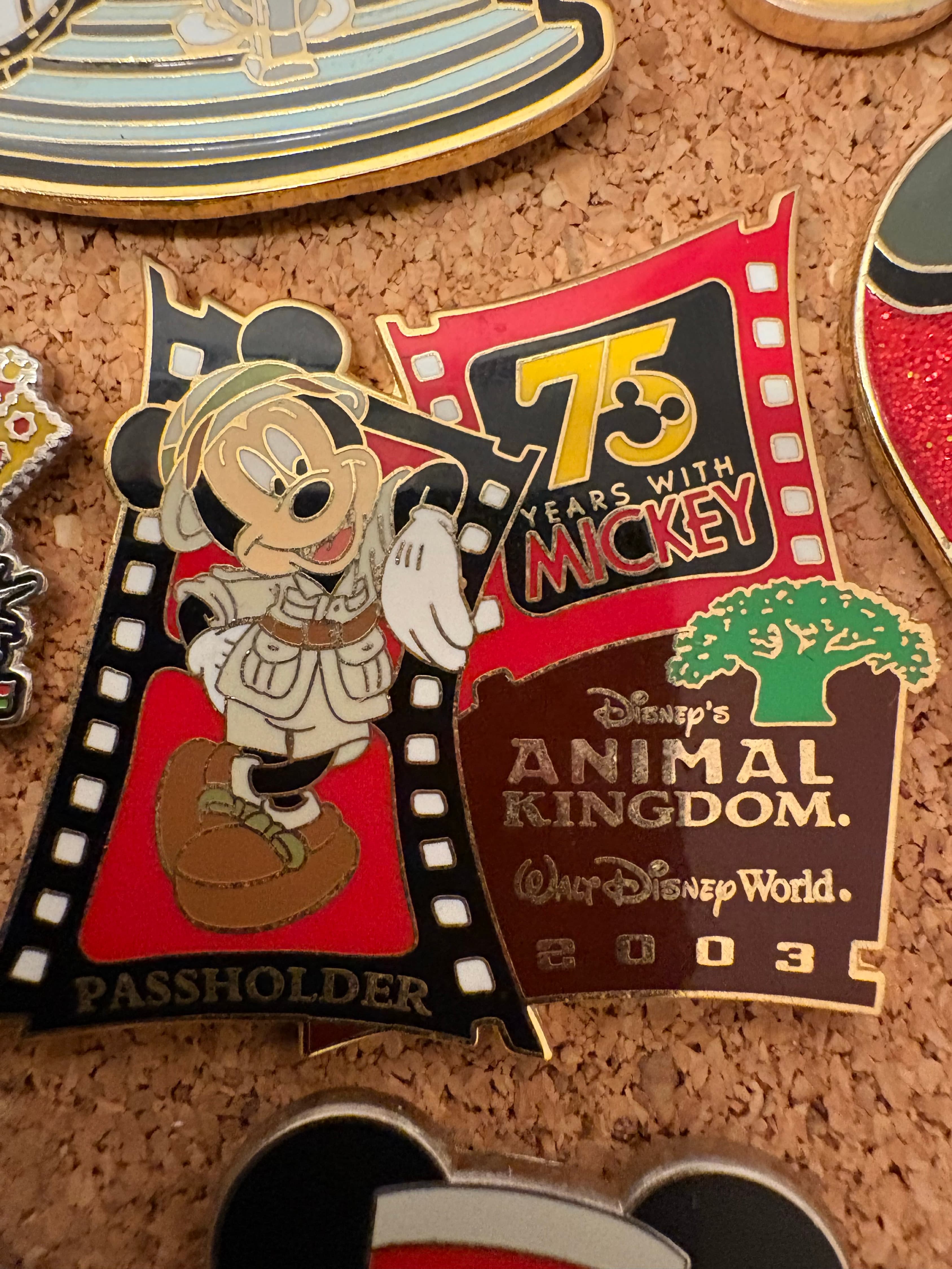 Mickey Mouse 75 Years with Mickey - Animal Kingdom Annual Passholder 2003 front