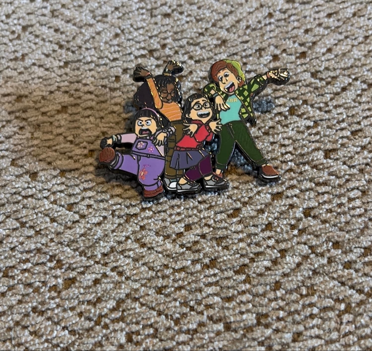 Turning Red - Mei and Friends Group Pin front