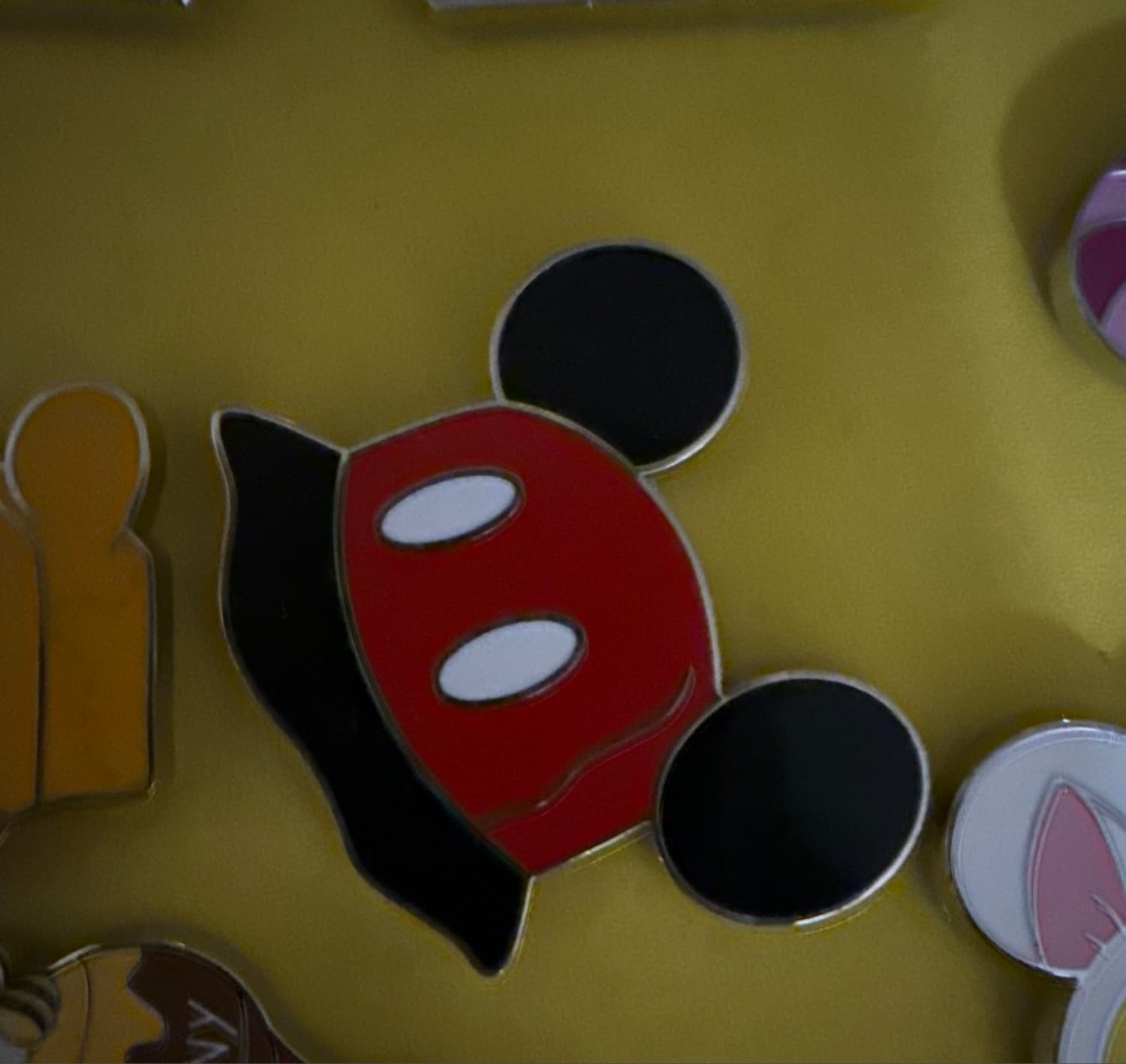 Mickey Mouse Angled Head Pin front