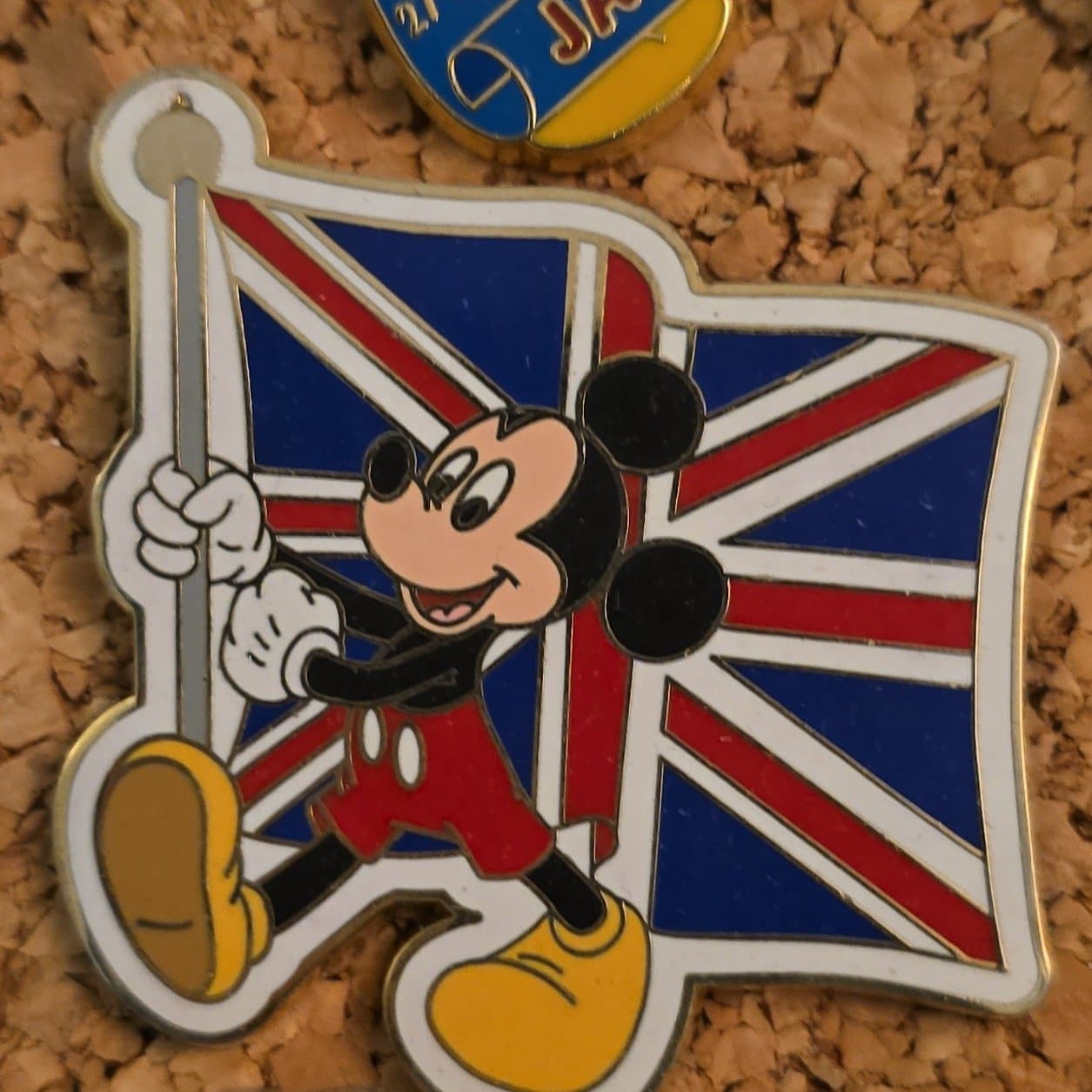 Mickey Carrying Flags - Union Jack/United Kingdom Flag front