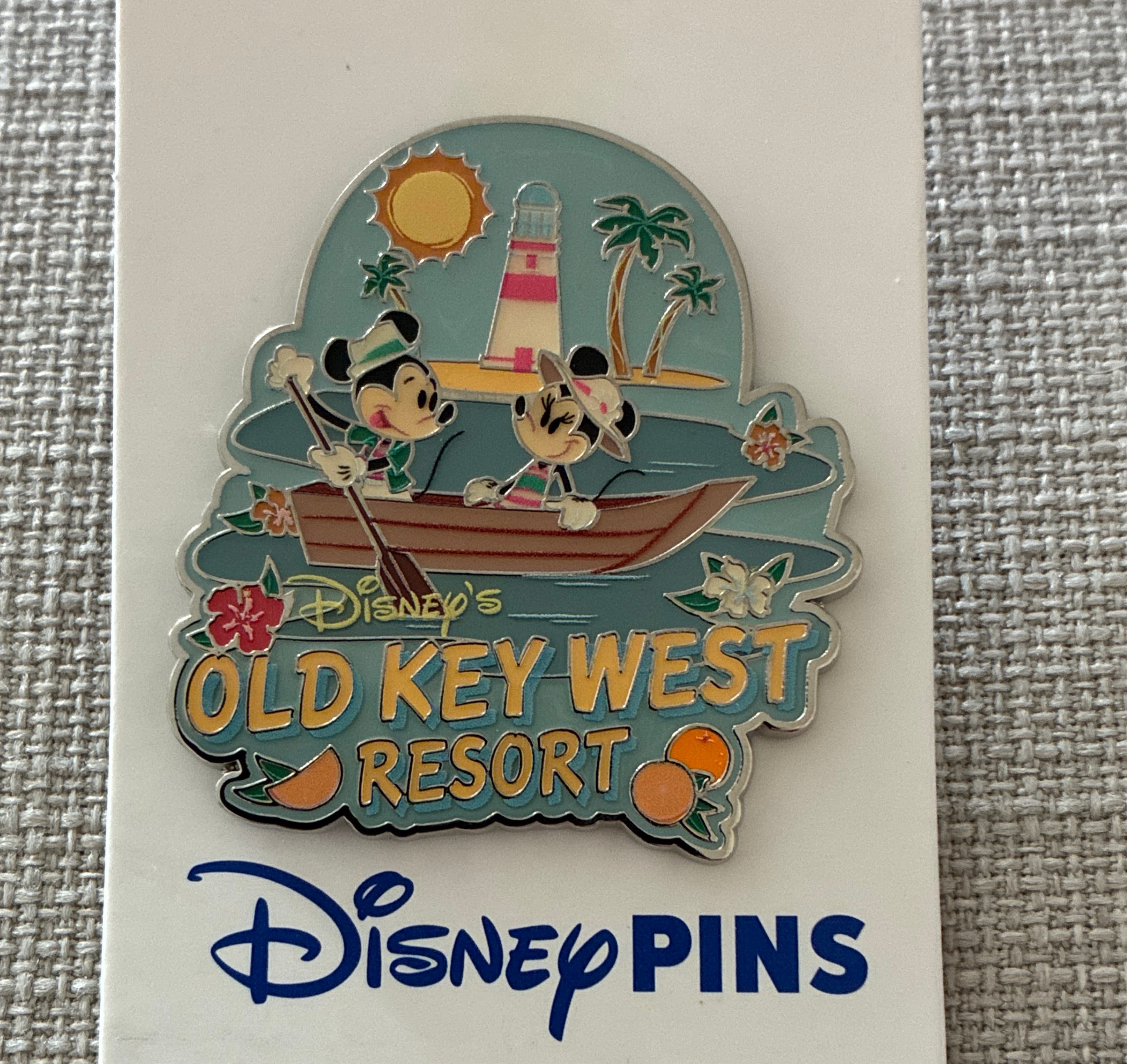Mickey and Minnie on Boat by Lighthouse - Disney's Old Key West Resort front