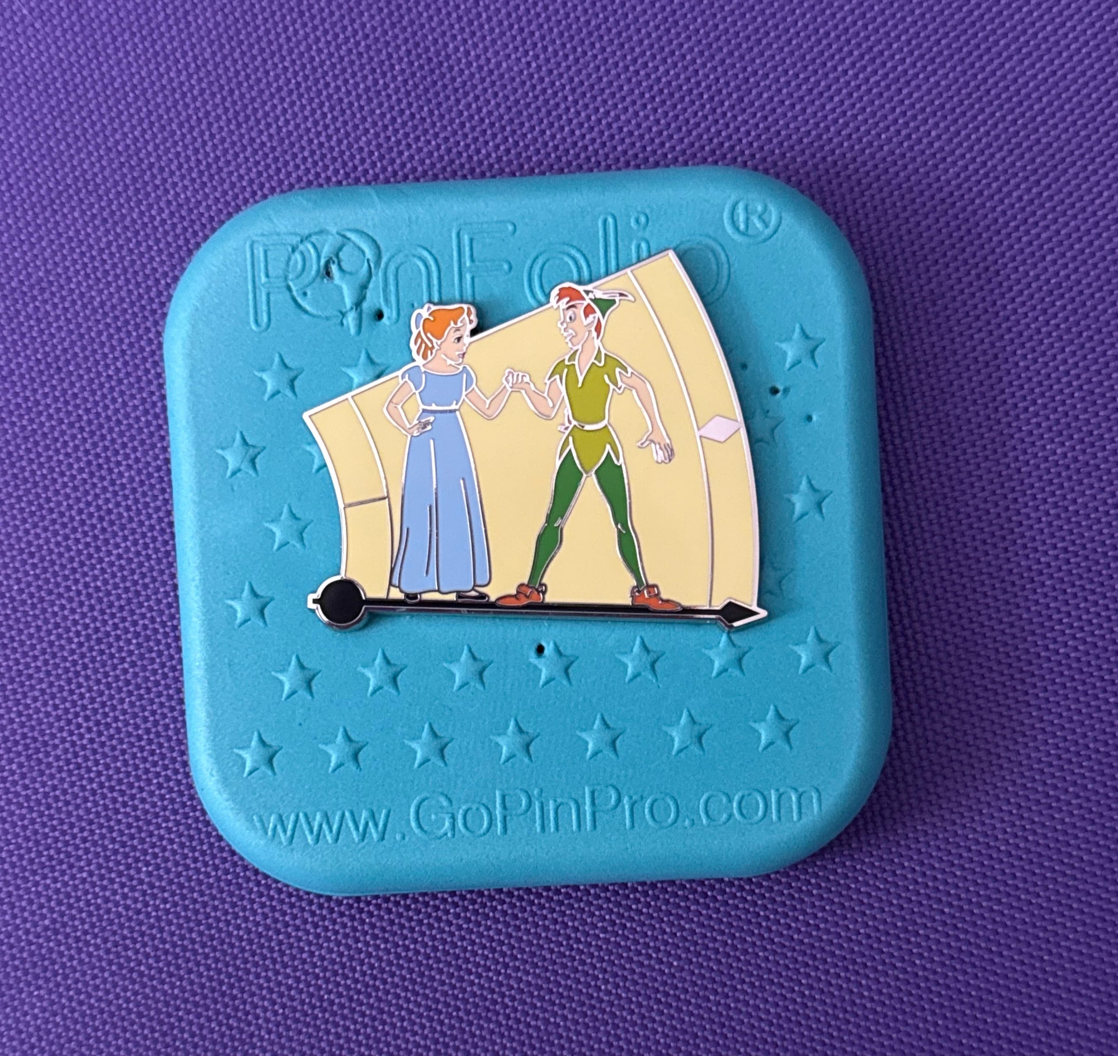 Peter Pan and Wendy - Standing on Big Ben Clock Hands front