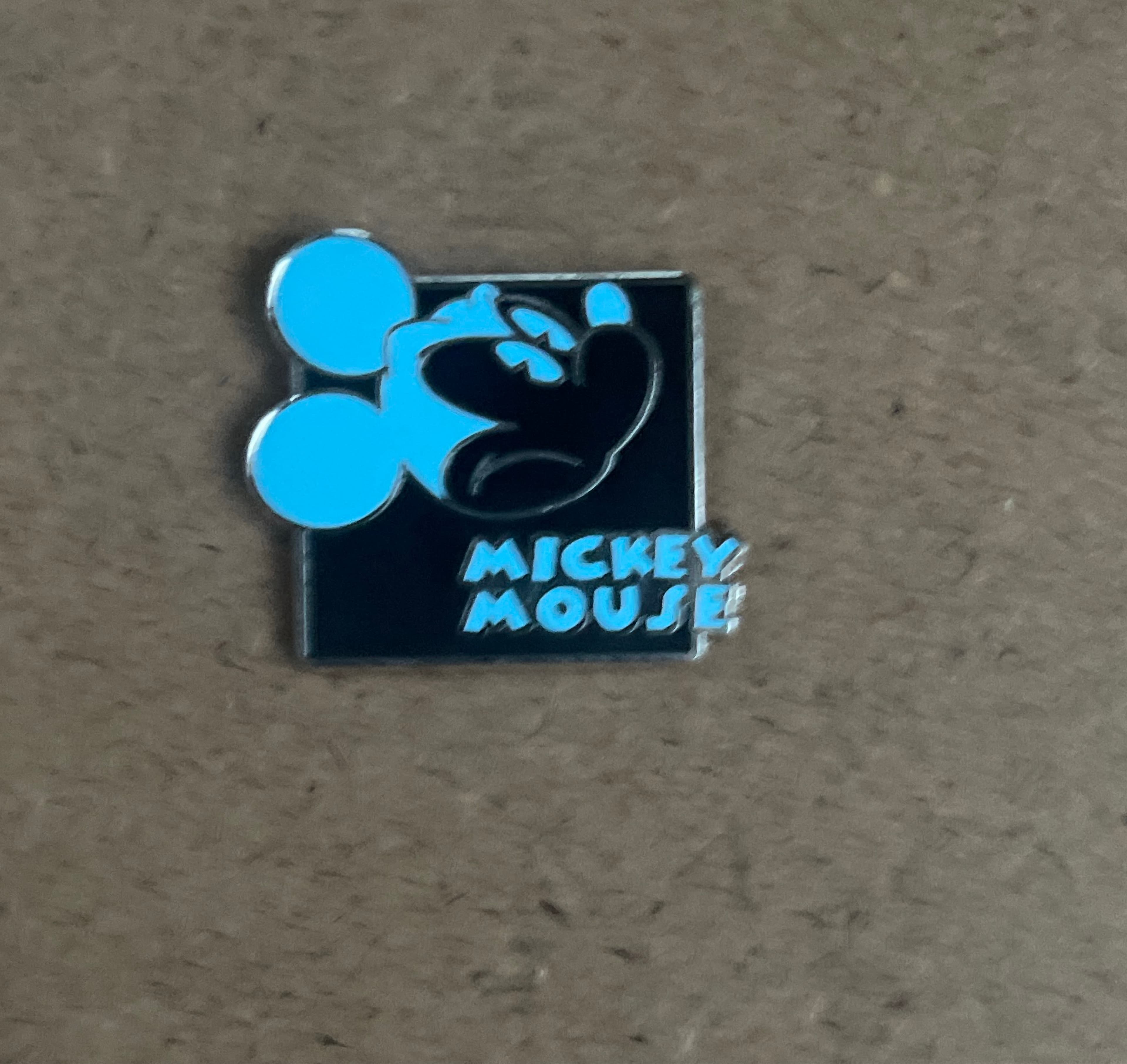 Mickey Mouse Oh Mickey! Expressions Light Blue Square Pin front