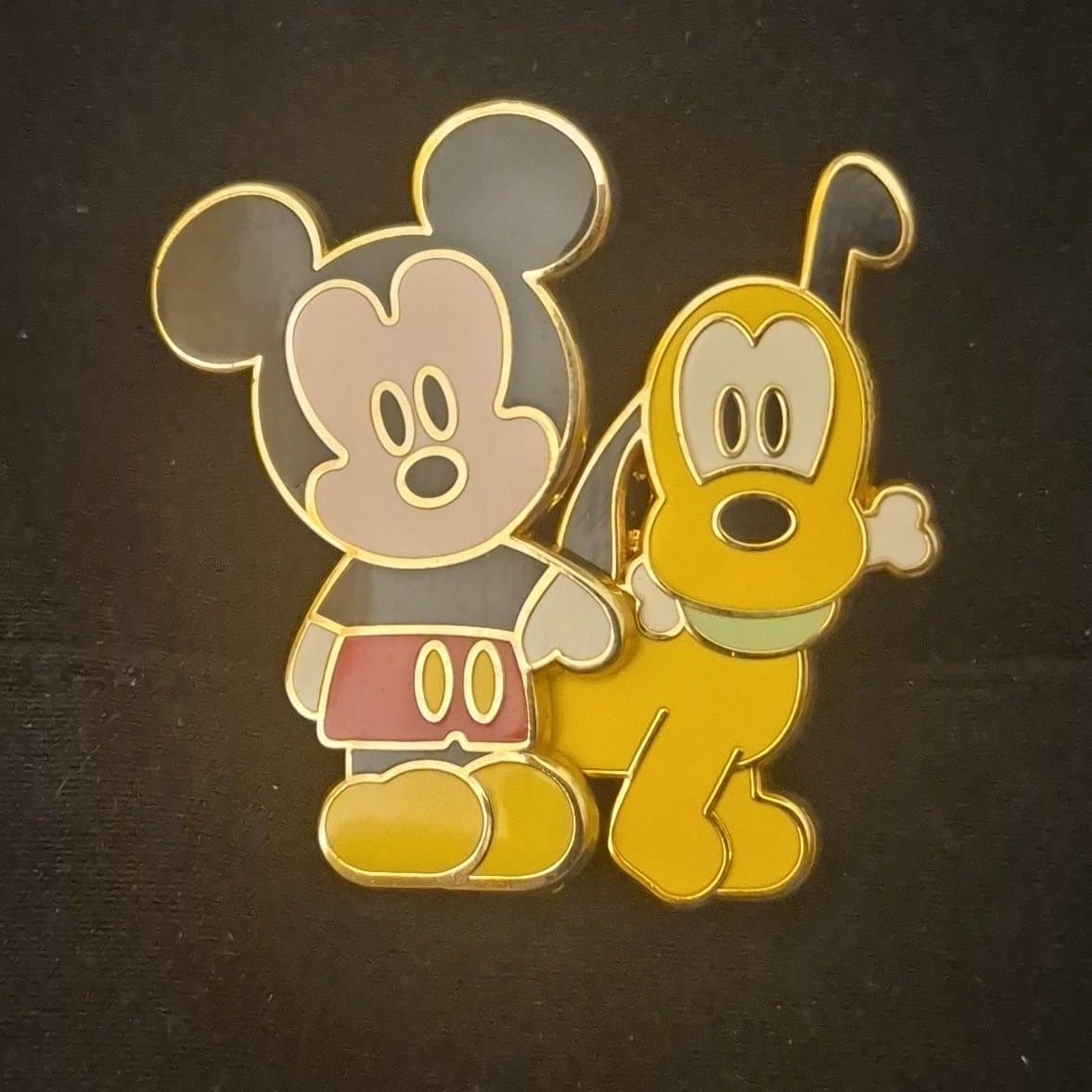 Disney Cute Characters Mickey And Pluto Pin front