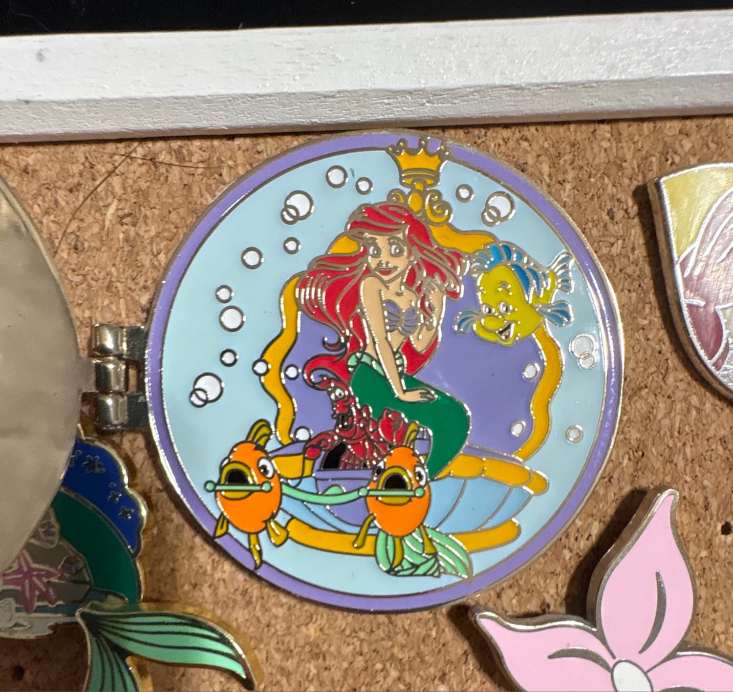 Disney Characters on Parade Ariel & Flounder The Little Mermaid Float Pin front