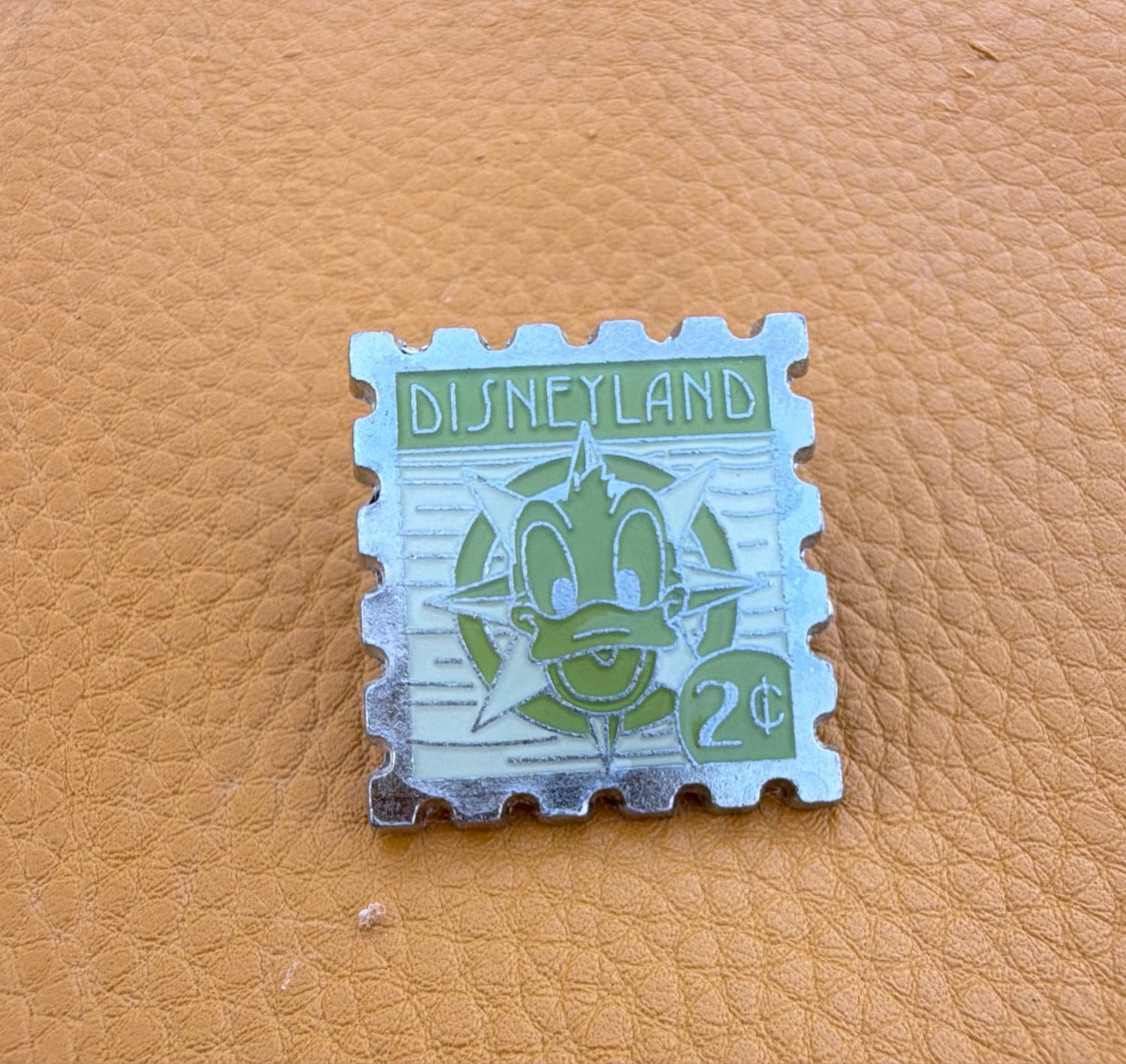 Donald Duck 2 Cent Stamp Hidden Mickey Pin front
