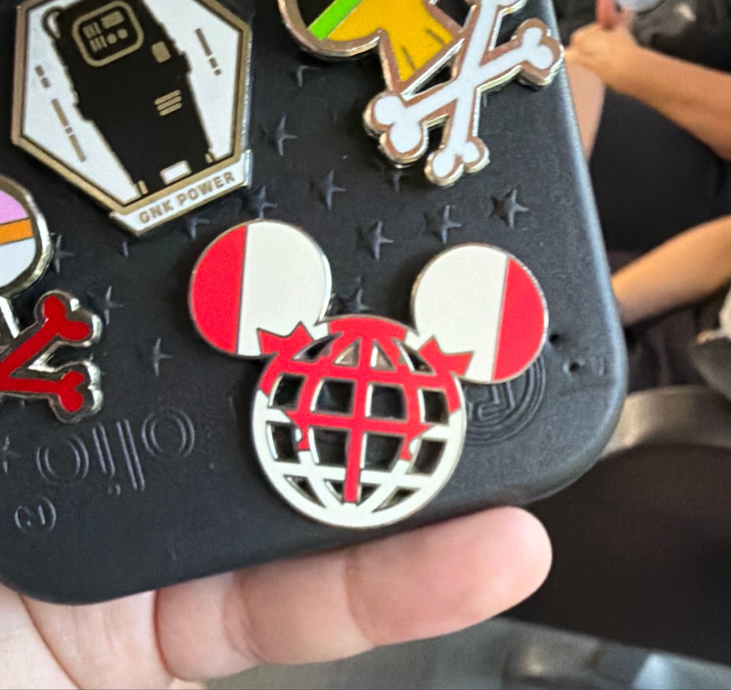 Epcot World Showcase Mickey Head Canada Flag Pin front