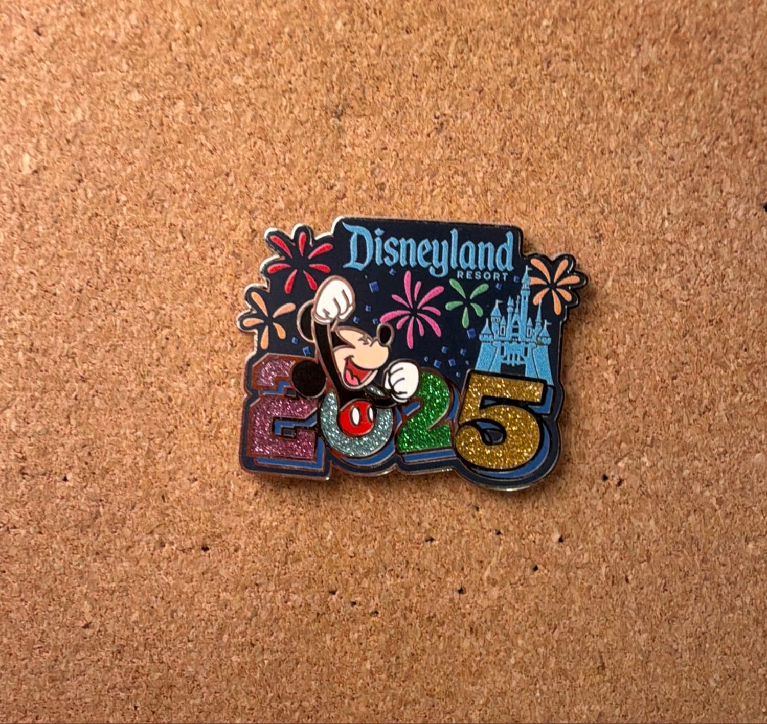 Disneyland Resort Mickey Mouse 2025 Fireworks Pin front