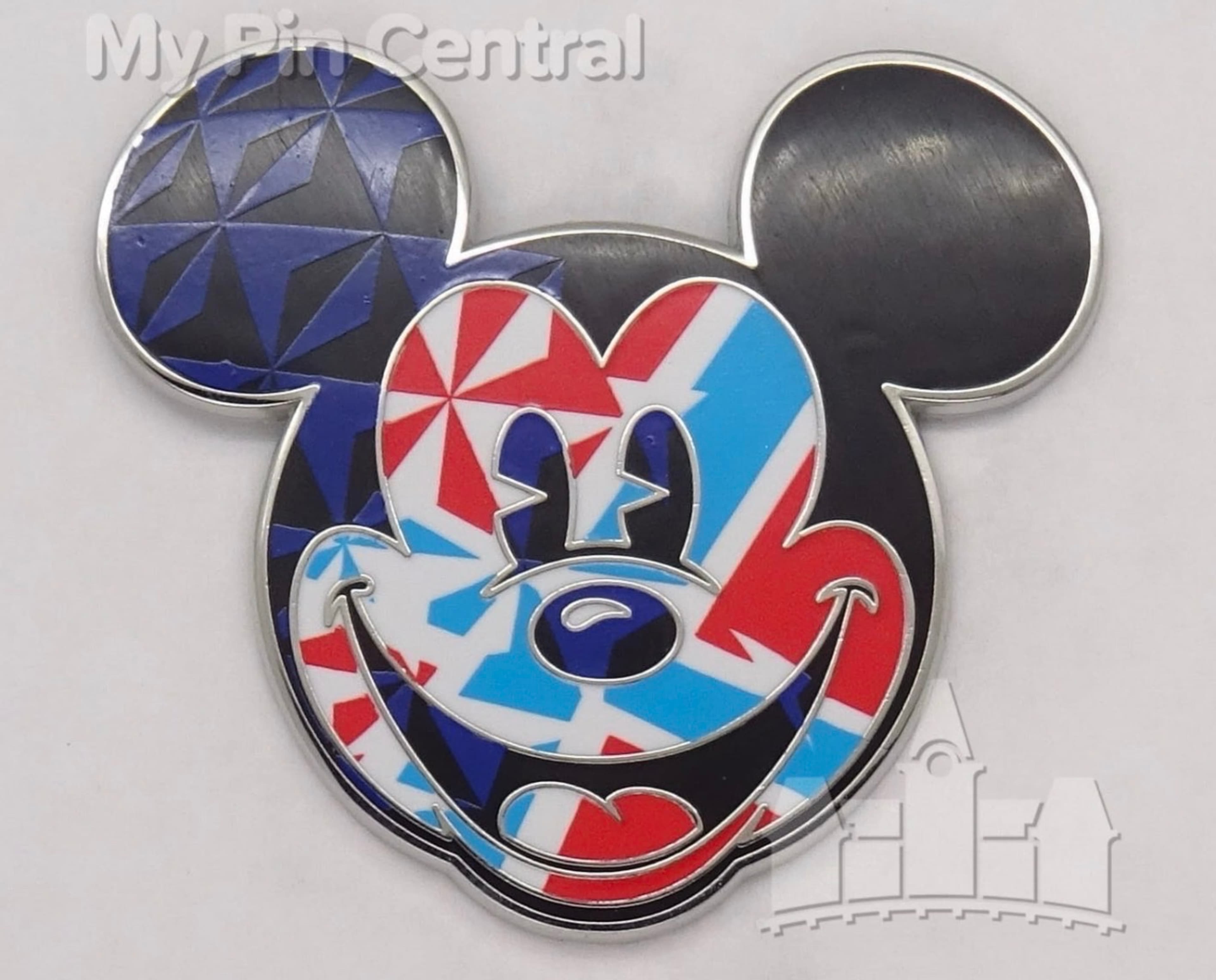 2021 Mickey Mouse Country Face Pin front