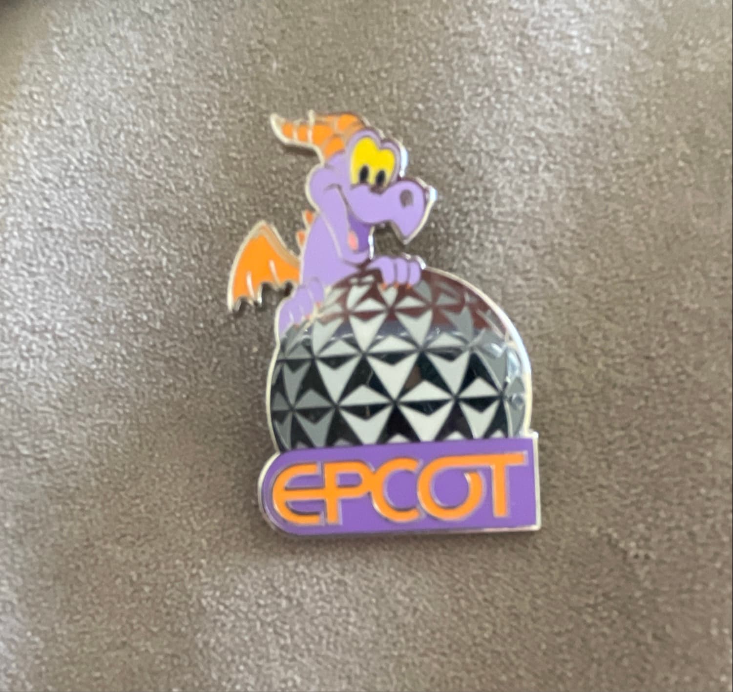 Figment on Spaceship Earth EPCOT Pin front