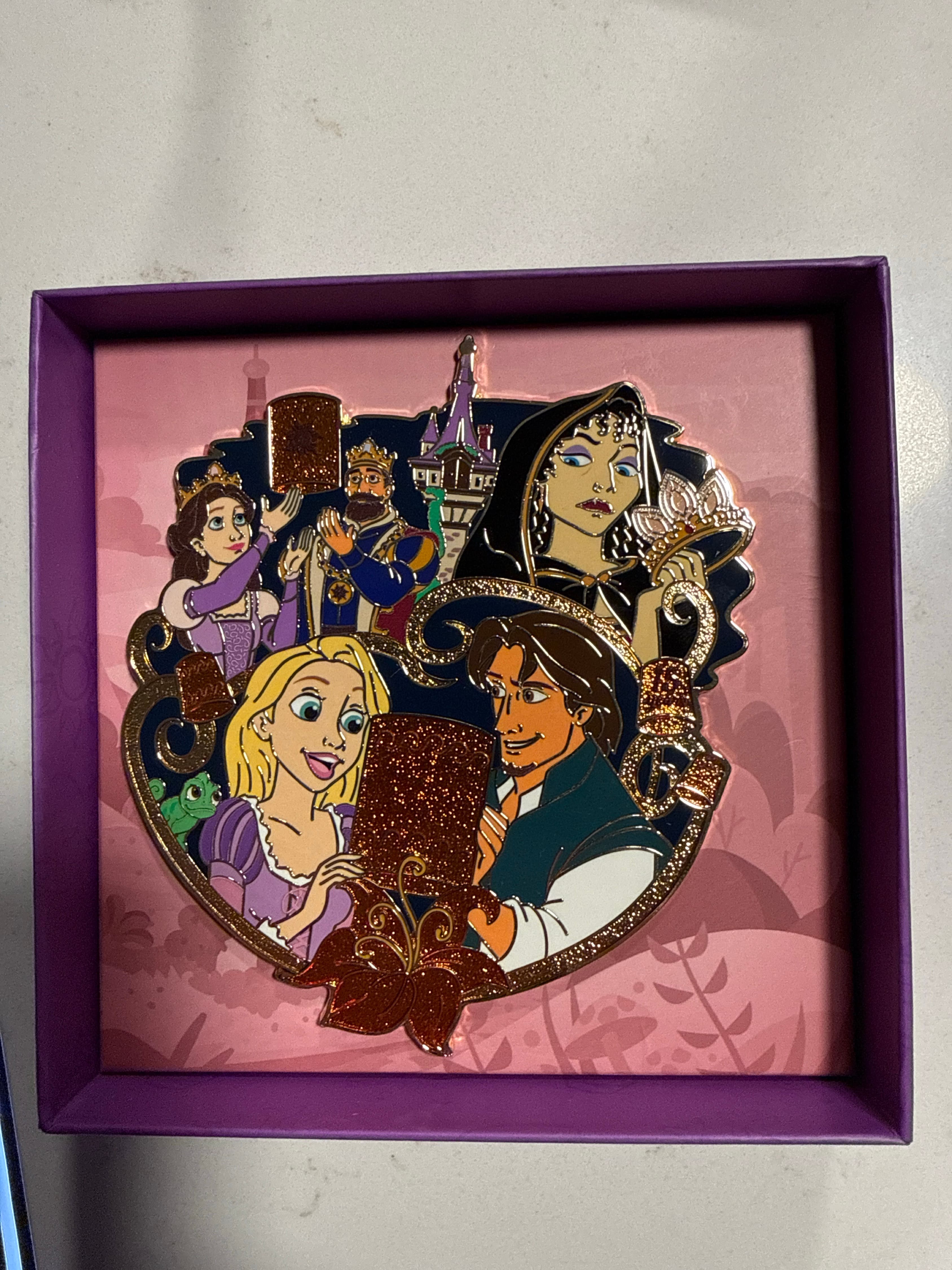 Tangled 15th Anniversary Jumbo Pin front