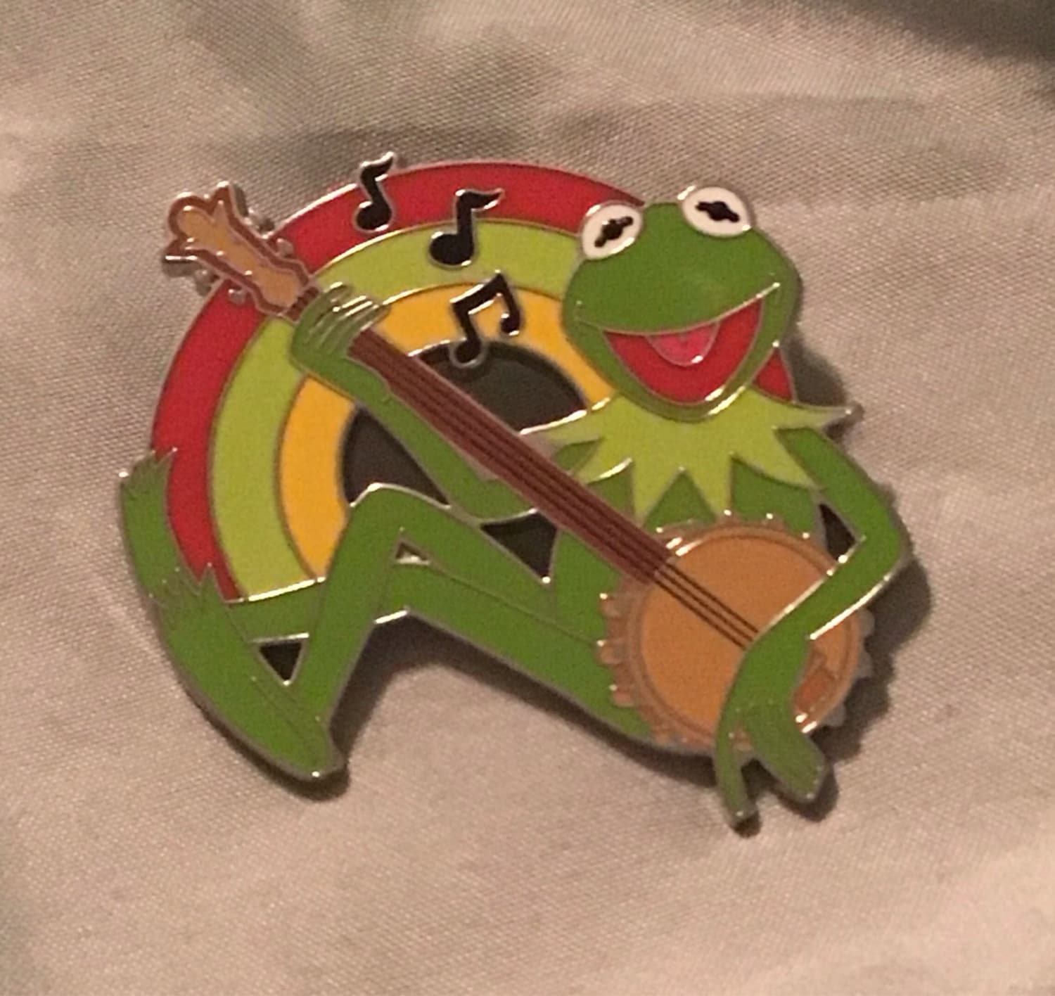 Kermit the Frog with Banjo and Rainbow front