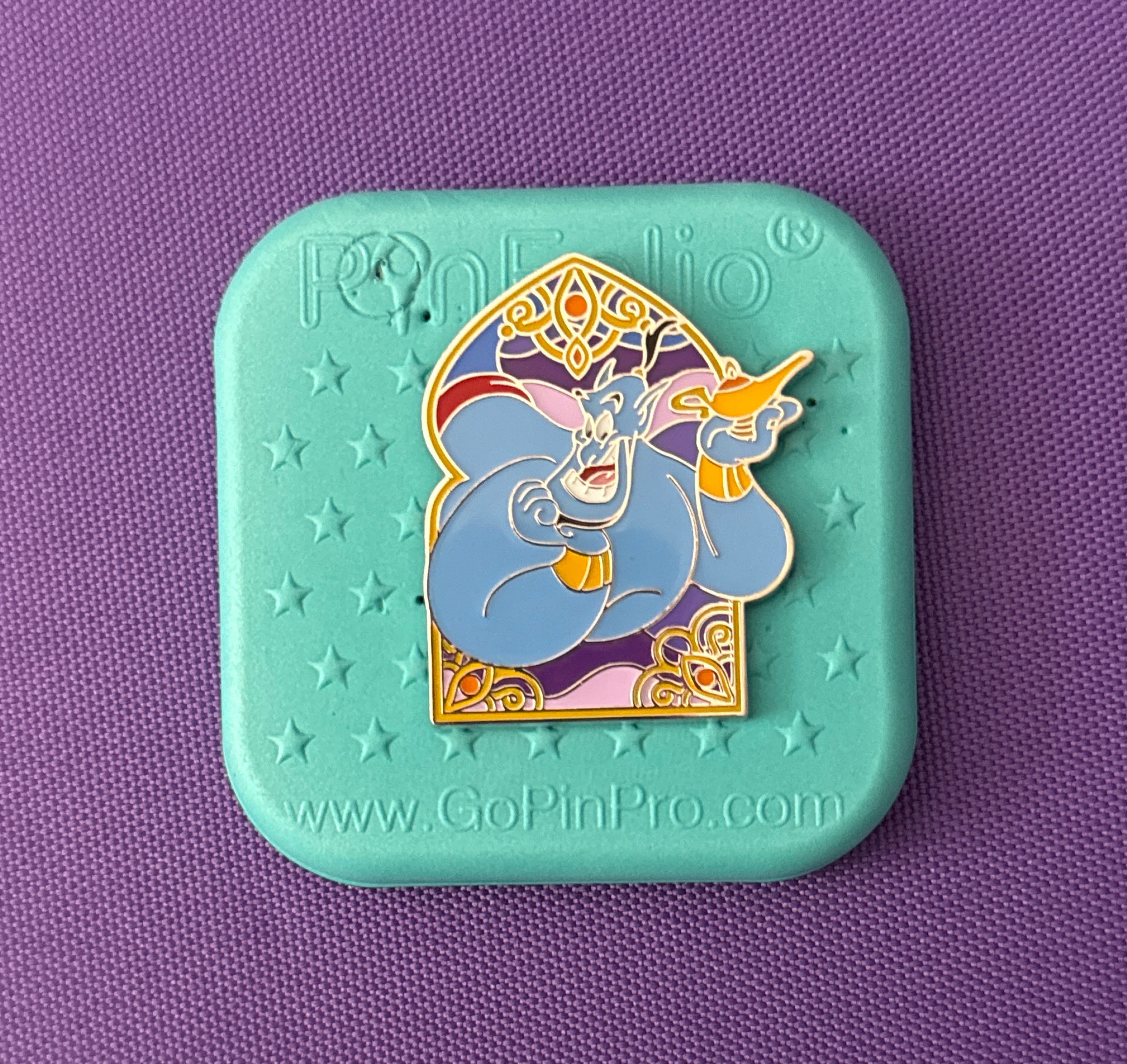 Genie Holding Lamp - Arched Window - Aladdin front