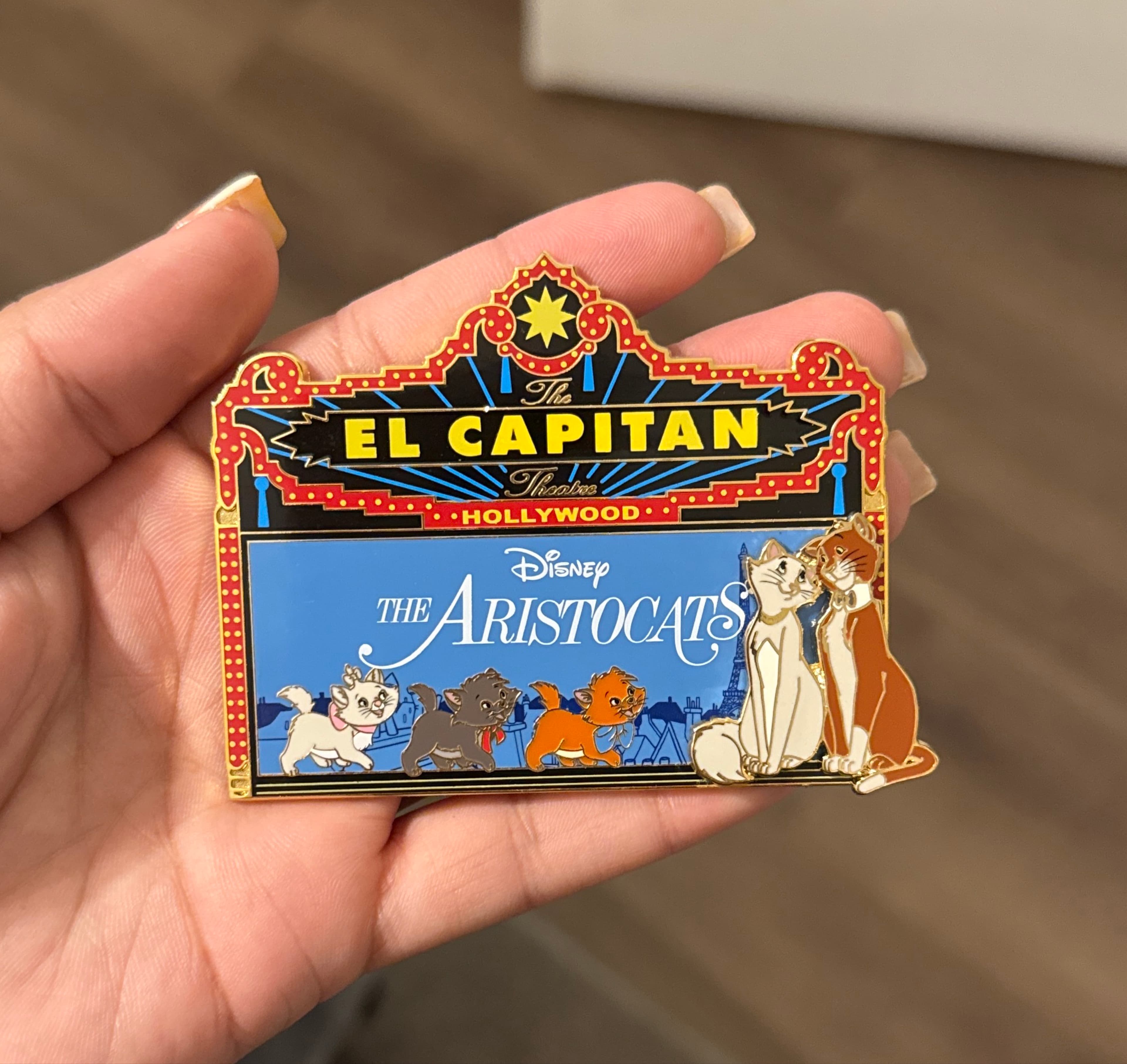 The Aristocats El Capitan Marquee Pin front