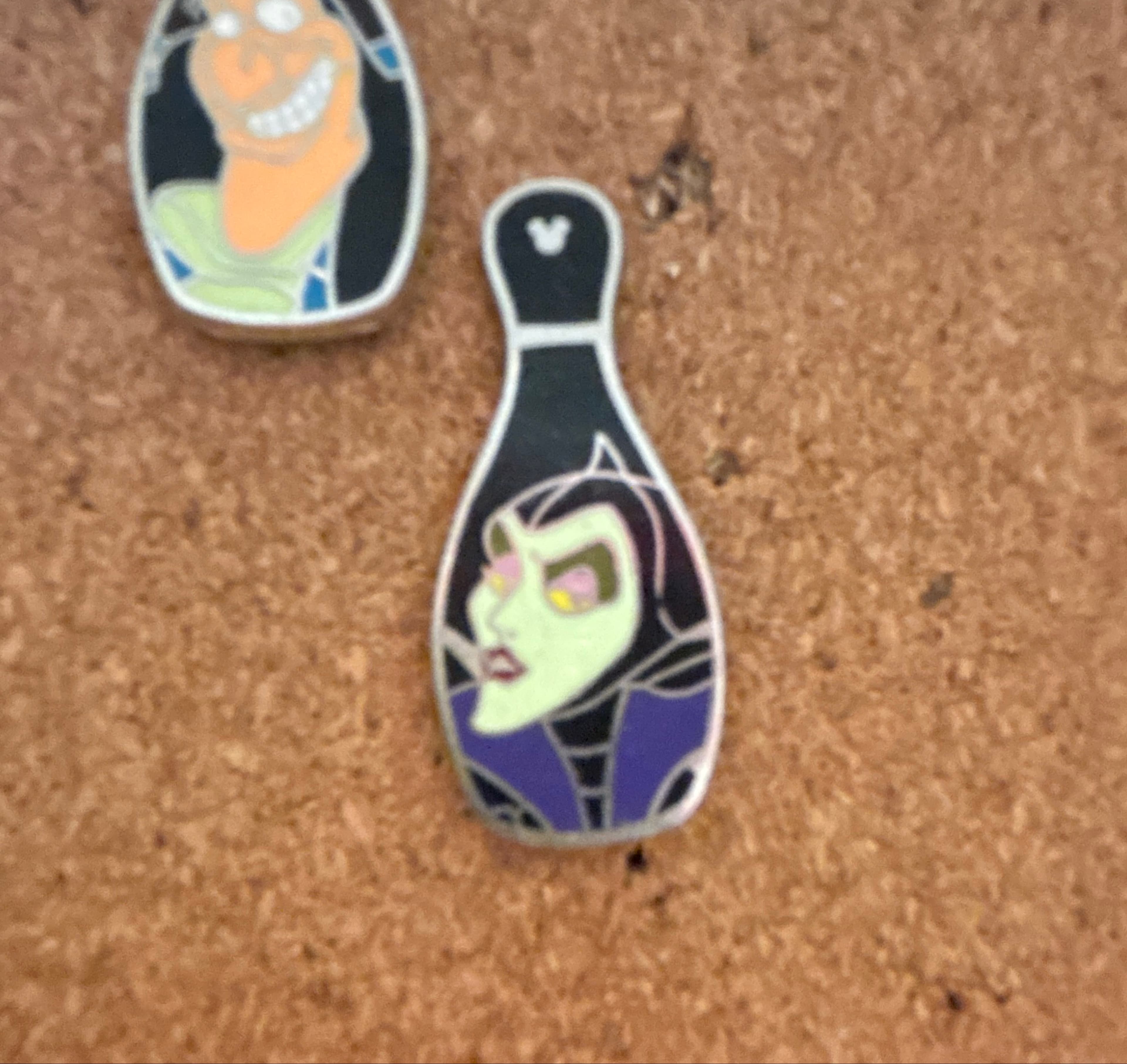 Maleficent - Bowling Pin Villains - Hidden Mickey 2008 front