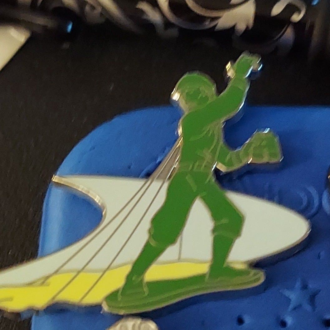 green army man from toy story -parachute front
