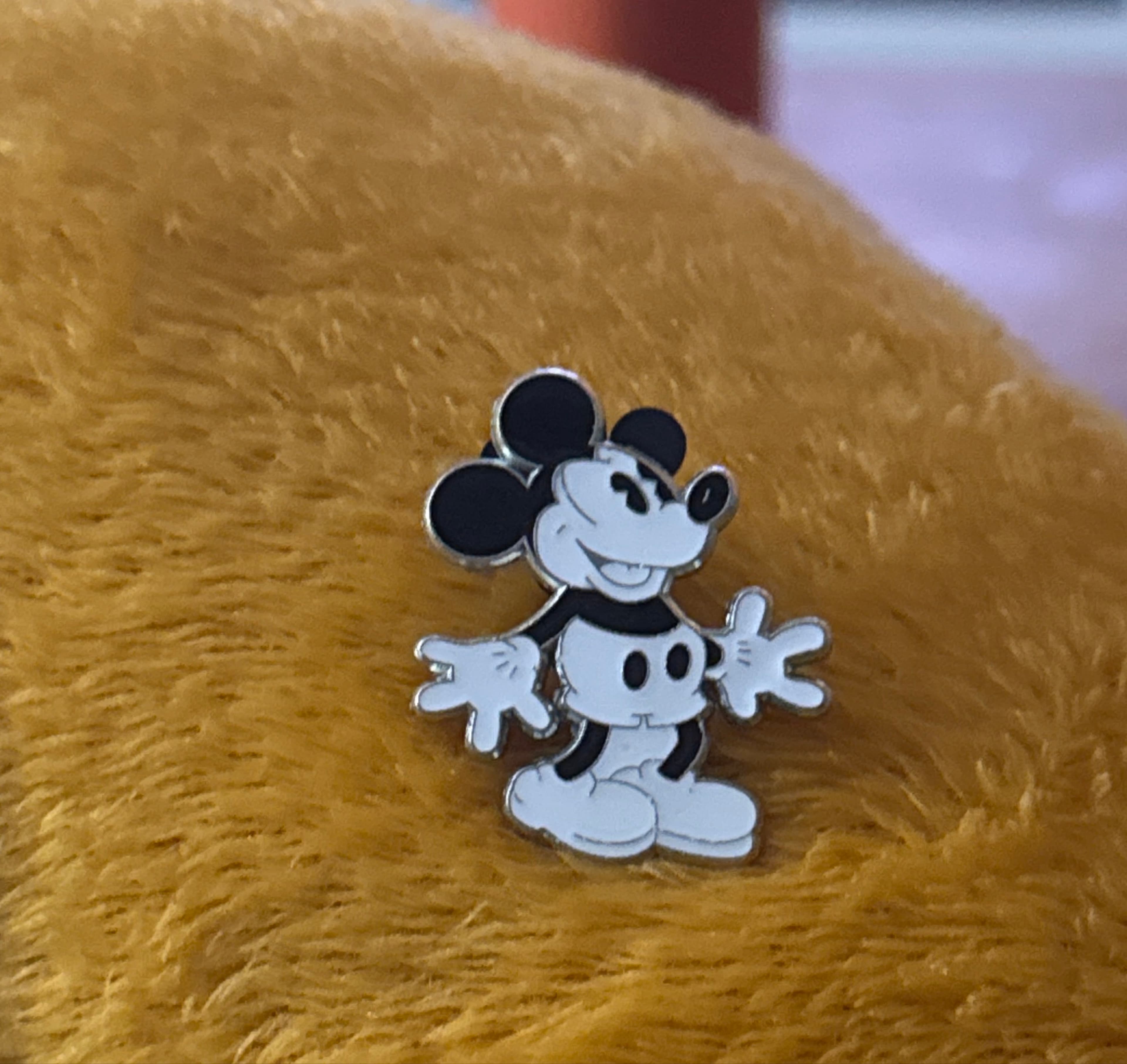 Mickey Mouse Arms Outstretched - Black and White - Vintage Mickey and Minnie front