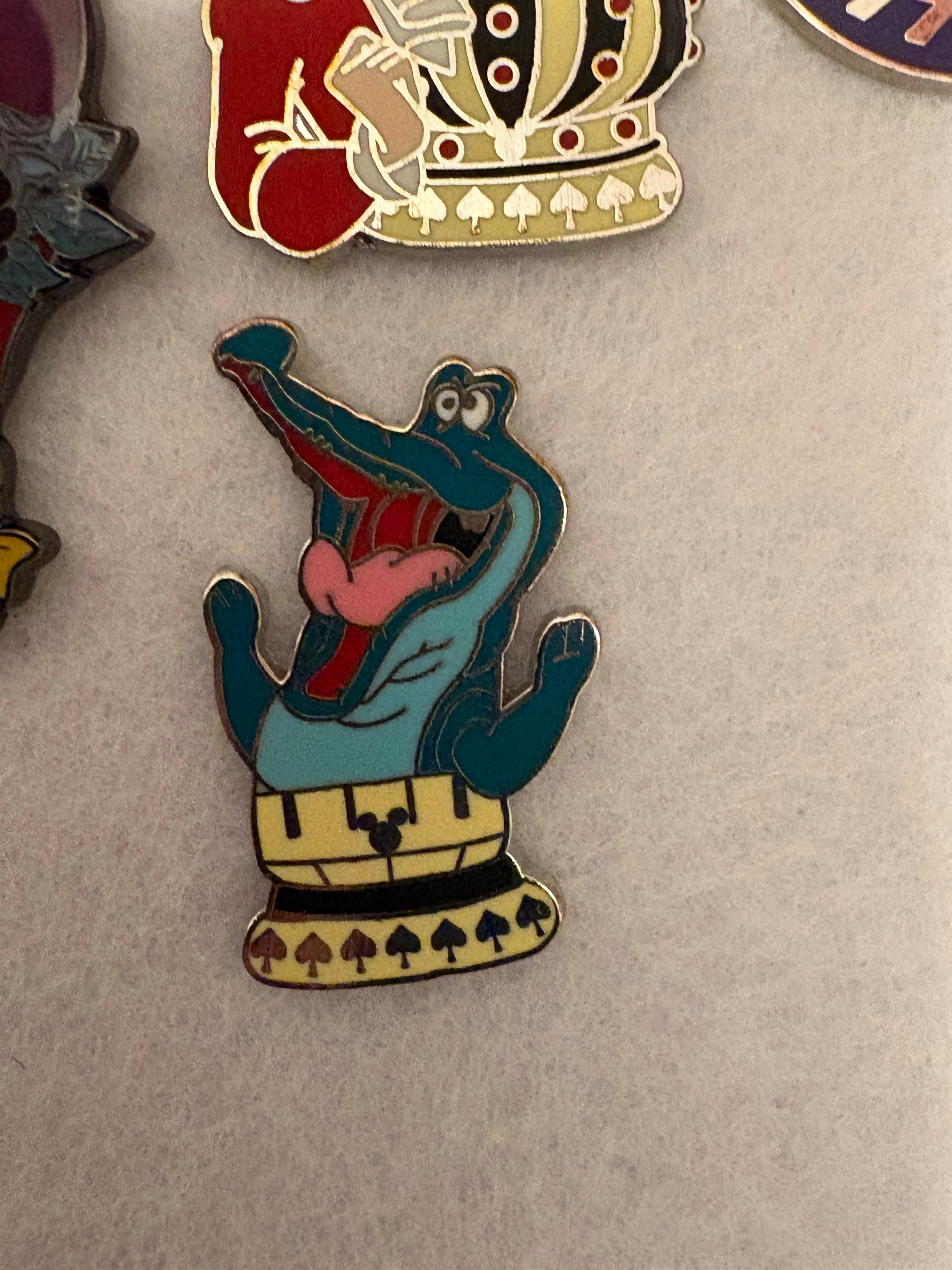 Peter Pan Chess Collection Tick Tock Rook Hidden Mickey Pin front