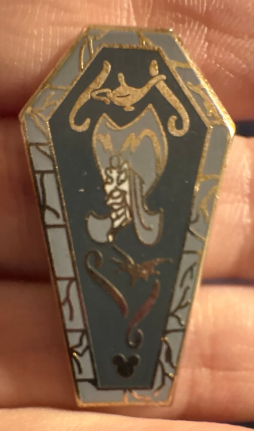 Jafar Coffin Hidden Mickey Pin front