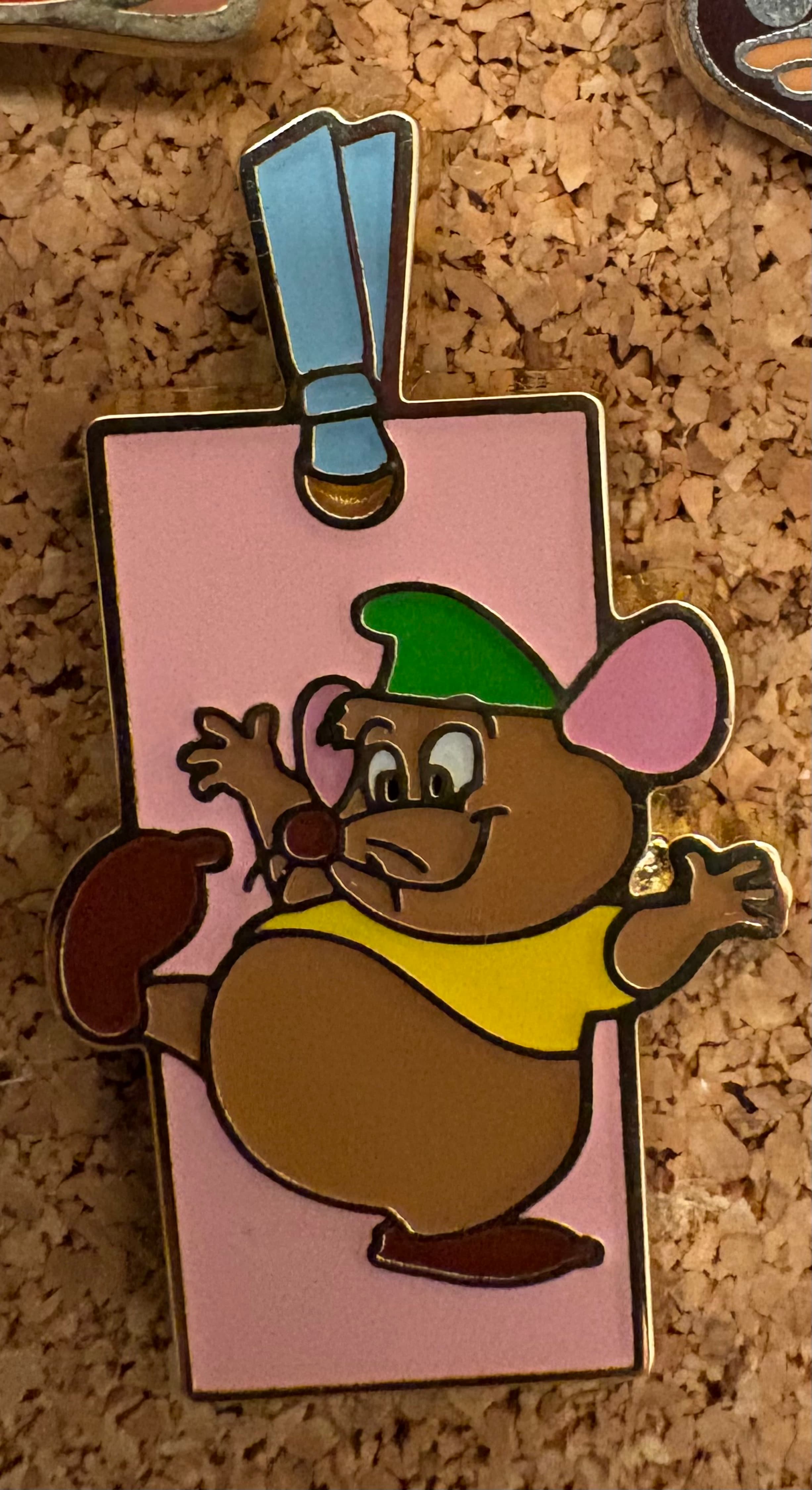 Loungefly Disney Cinderella Gus Gus Enamel Pin - BoxLunch Exclusive front