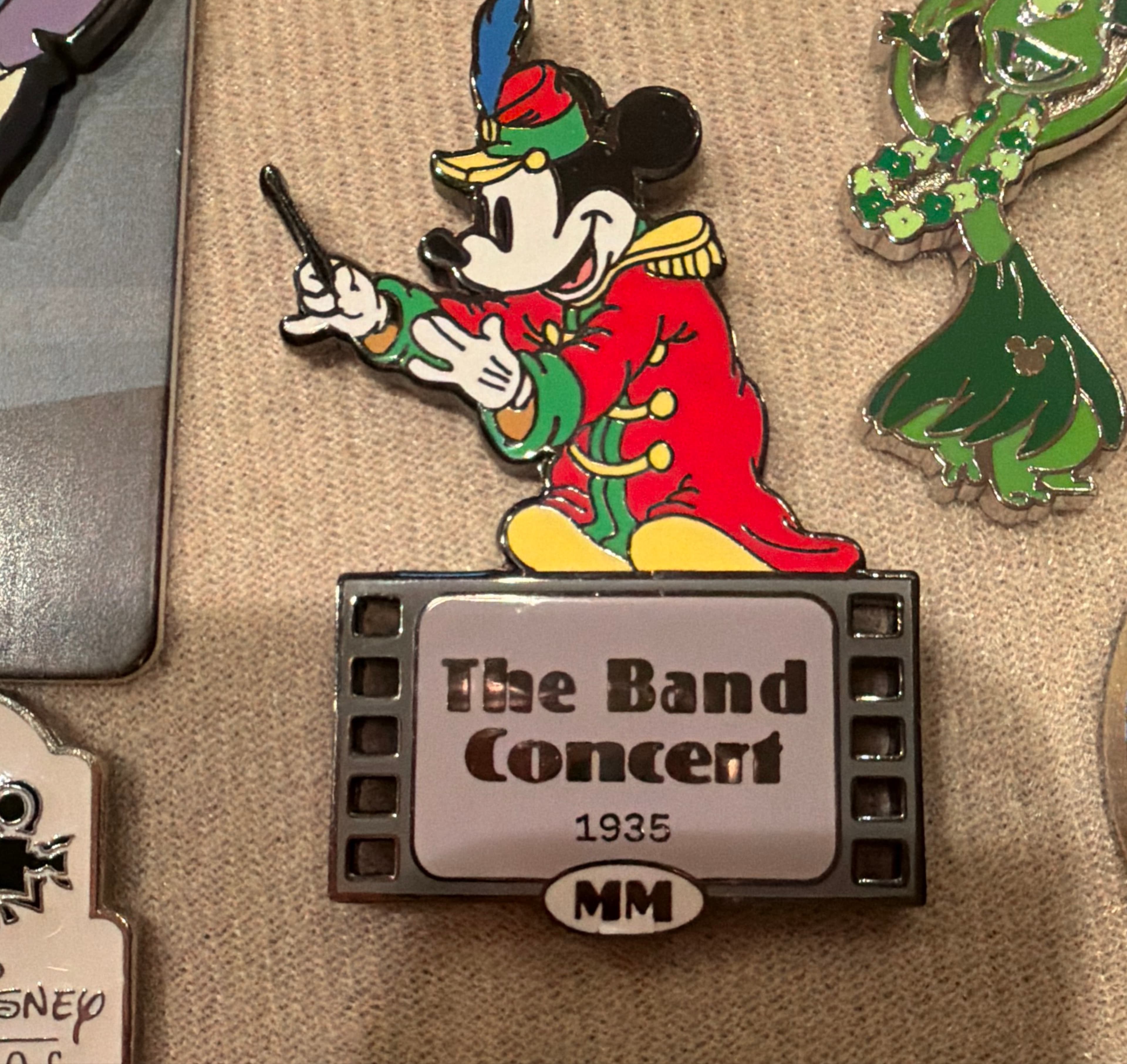 Mickey Mouse "The Band Concert, 1935" Film Reel Pin front