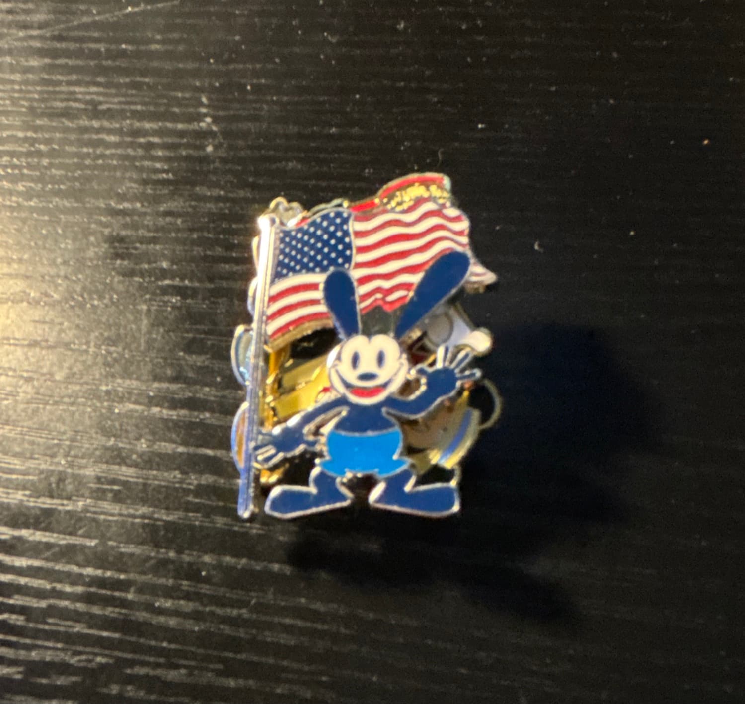 Oswald the Lucky Rabbit and American Flag front