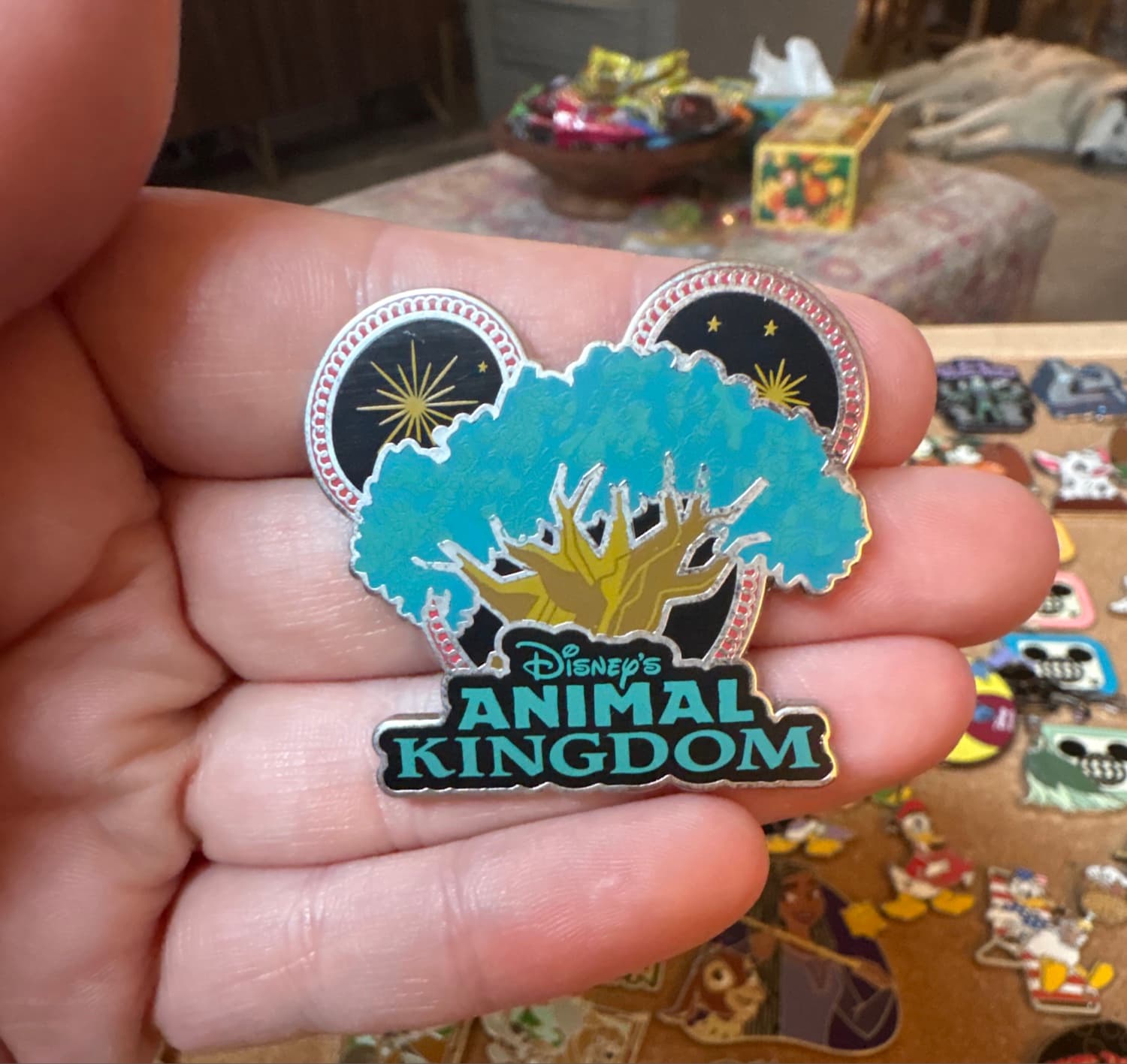 Disney's Animal Kingdom Mickey Mouse Icon Pin - Tree of Life front