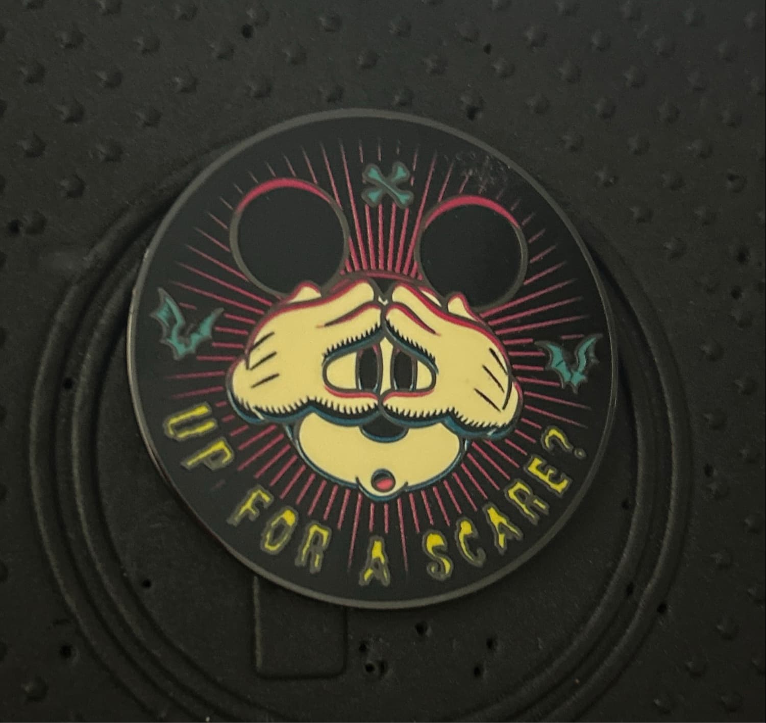 Mickey Mouse 'Up for a Scare?' Halloween 2023 Pin front