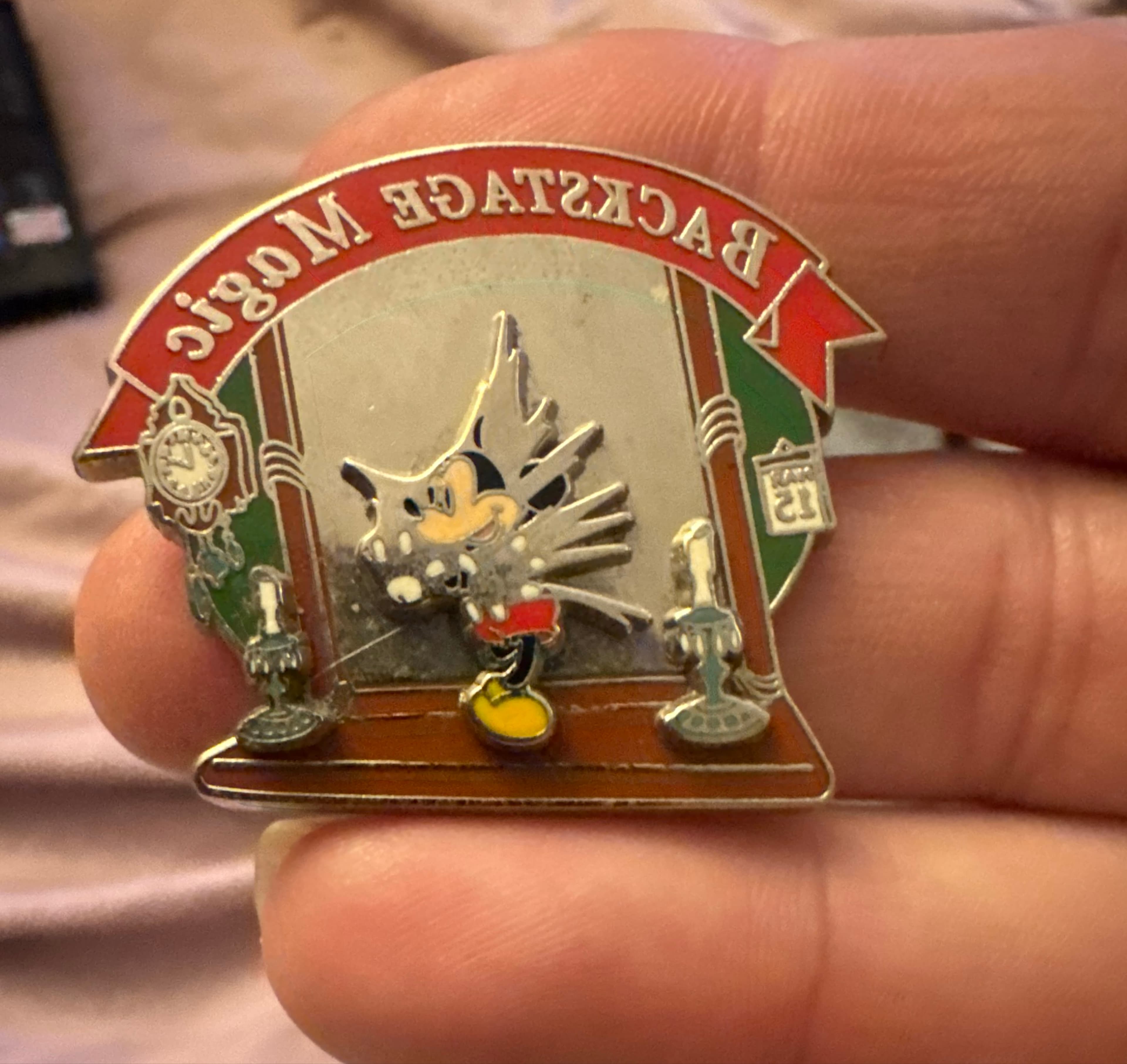 Walt Disney World Backstage Magic Tour Mickey Mouse Pin Through The Mirror front