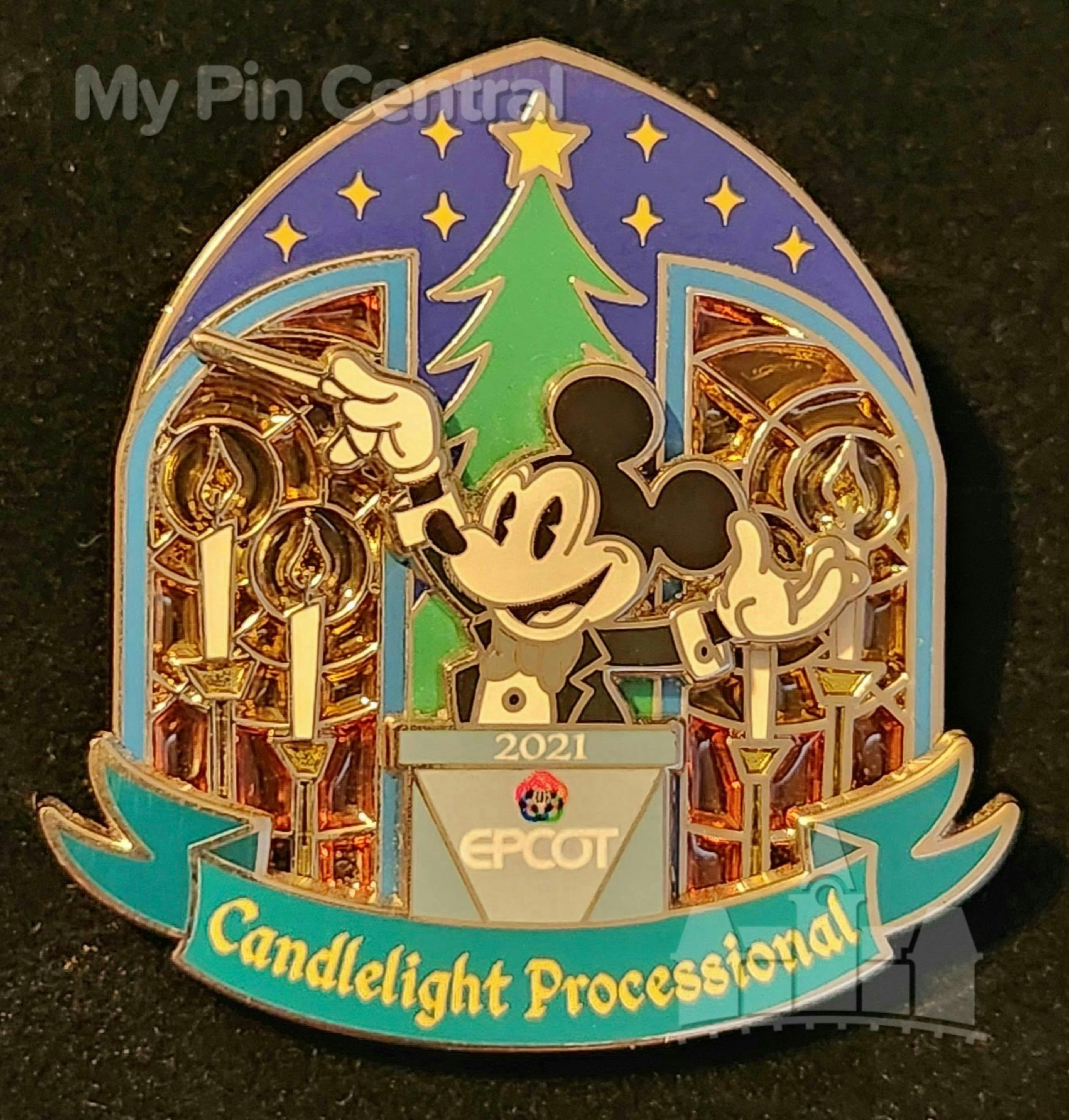 Candlelight Processional EPCOT 2021 Mickey Mouse Pin front