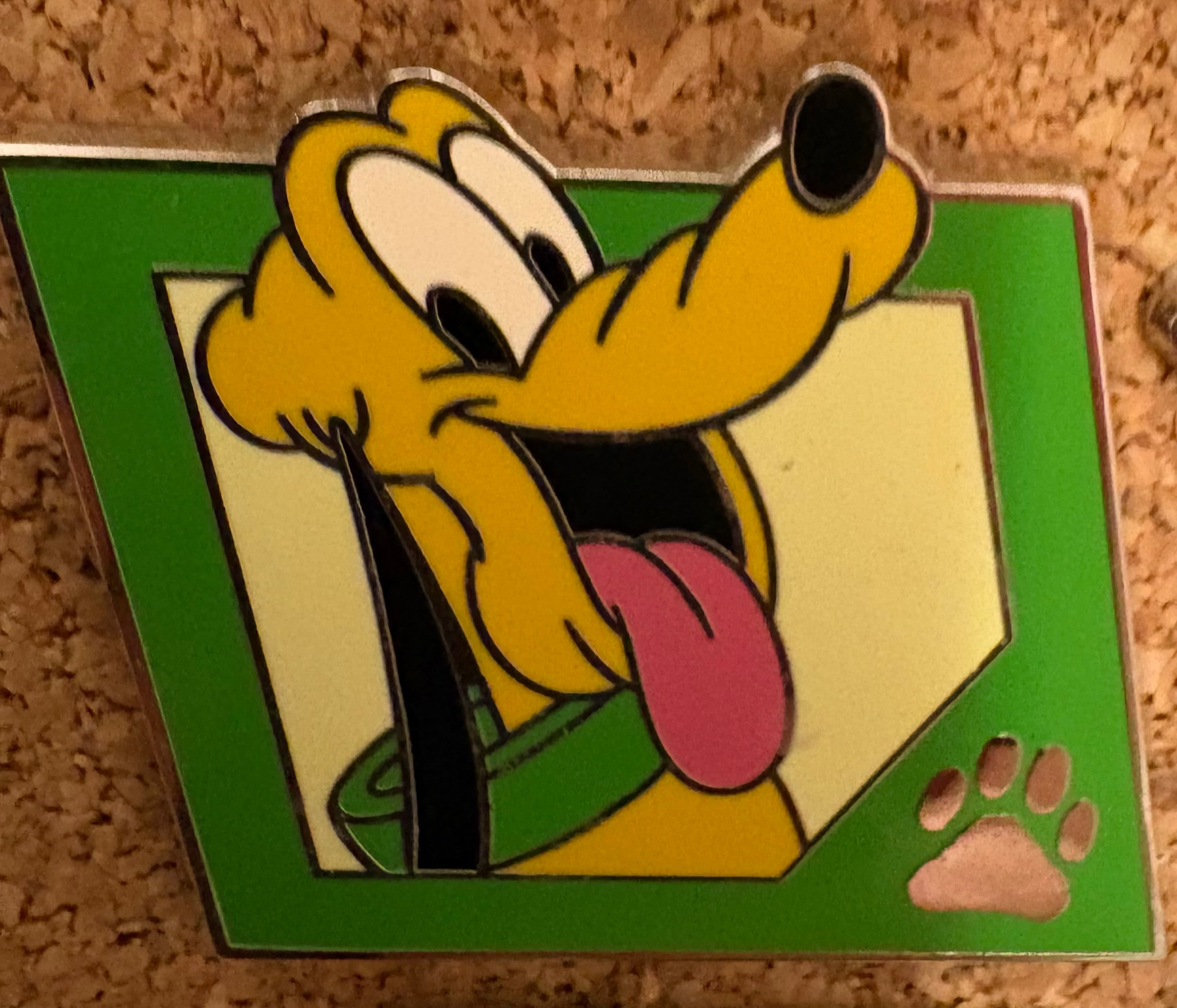 Pluto PWP Promotion Paw Print Pin front