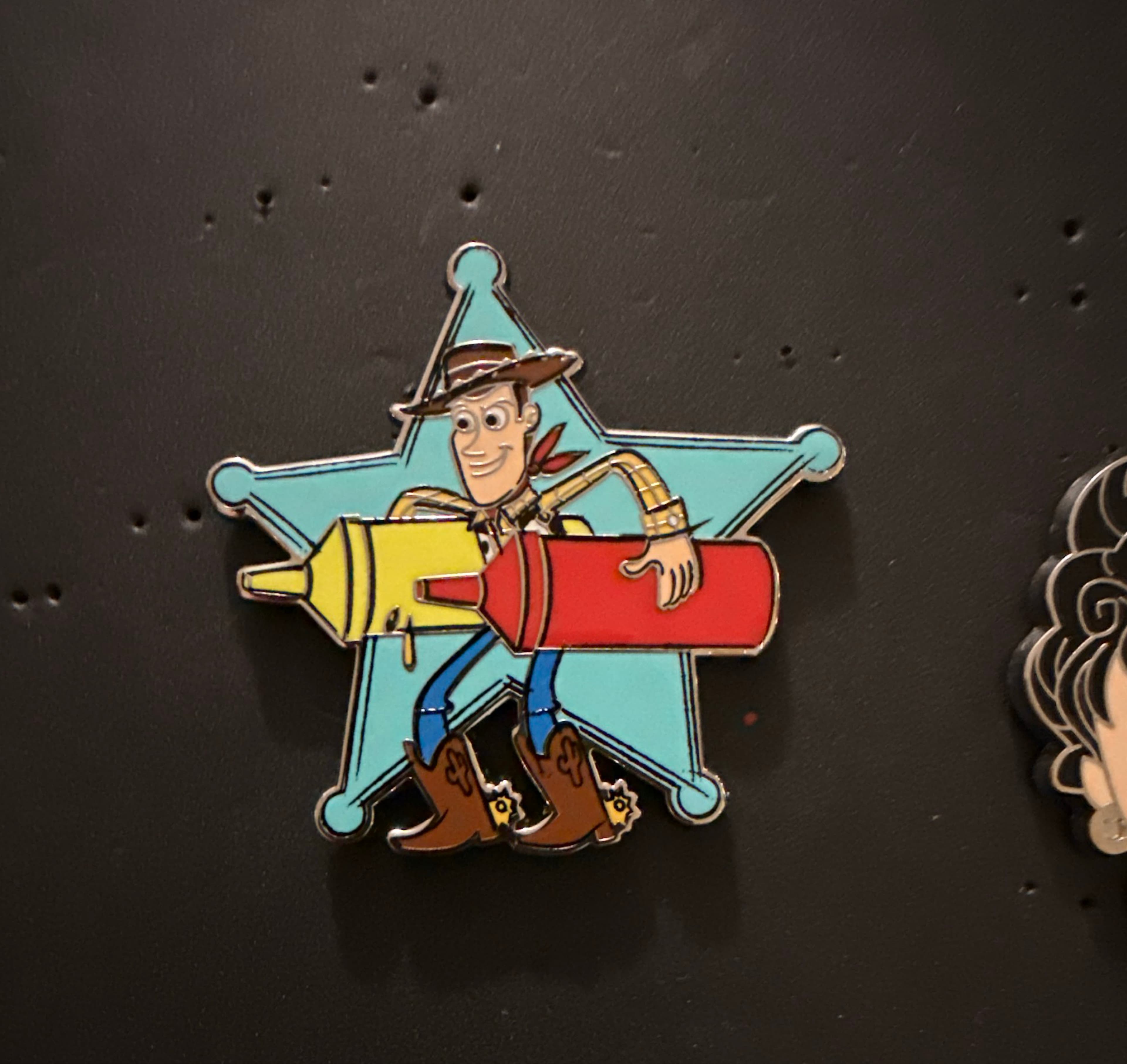 Woody with Ketchup and Mustard front