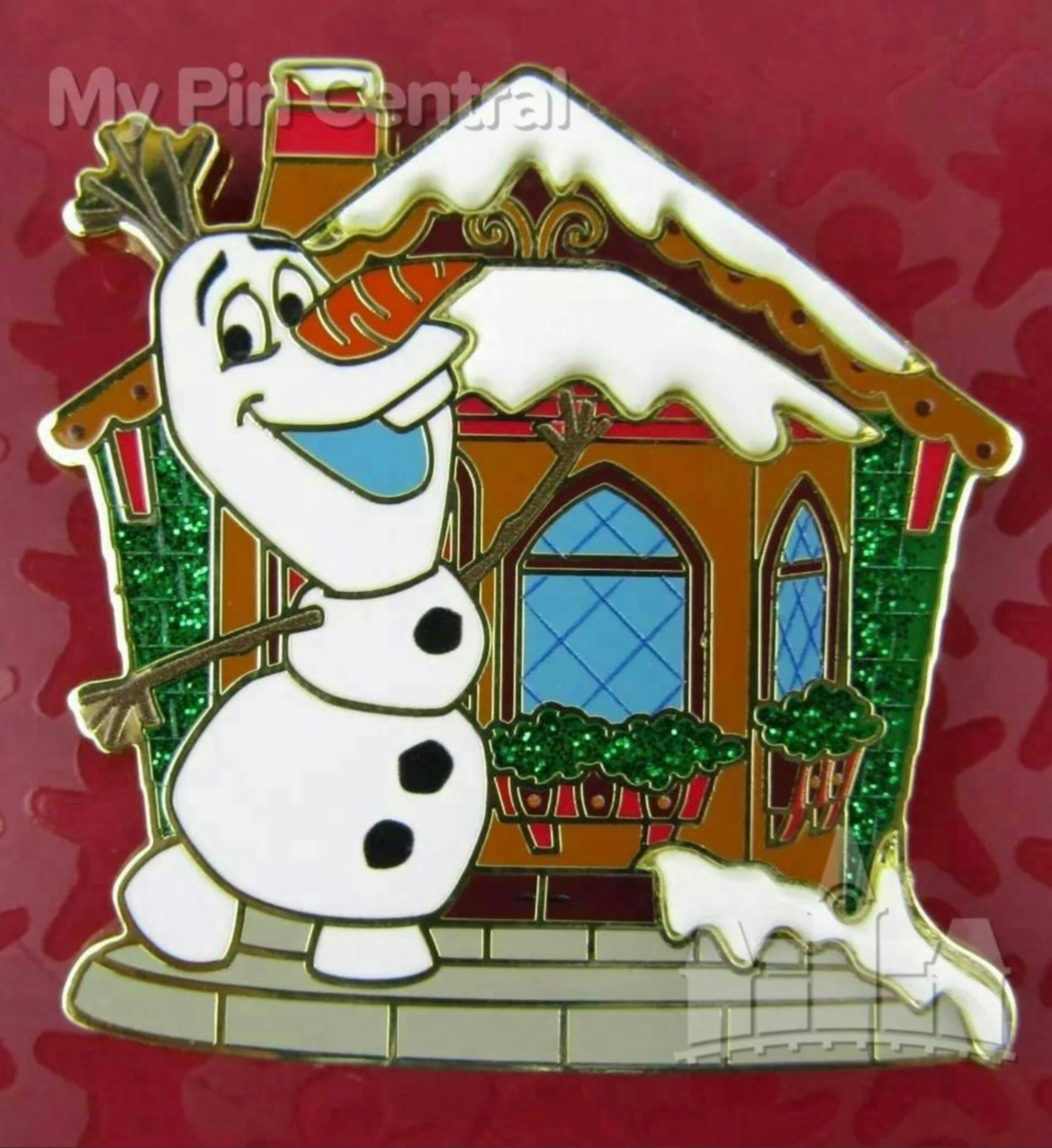 Holiday parade float- Olaf front