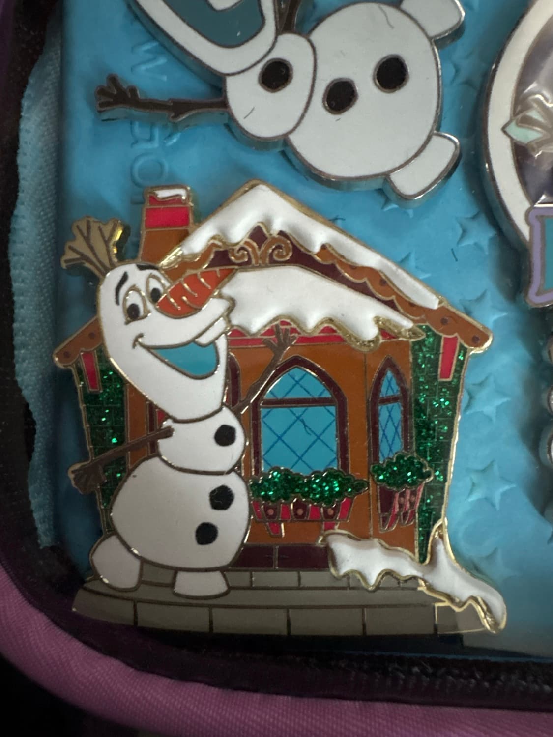 Holiday parade float- Olaf front