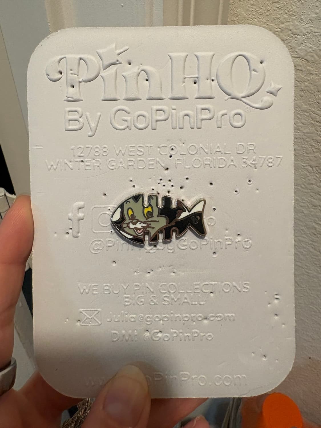 Hidden Mickey Cat Fish Bone Figaro Pinocchio front