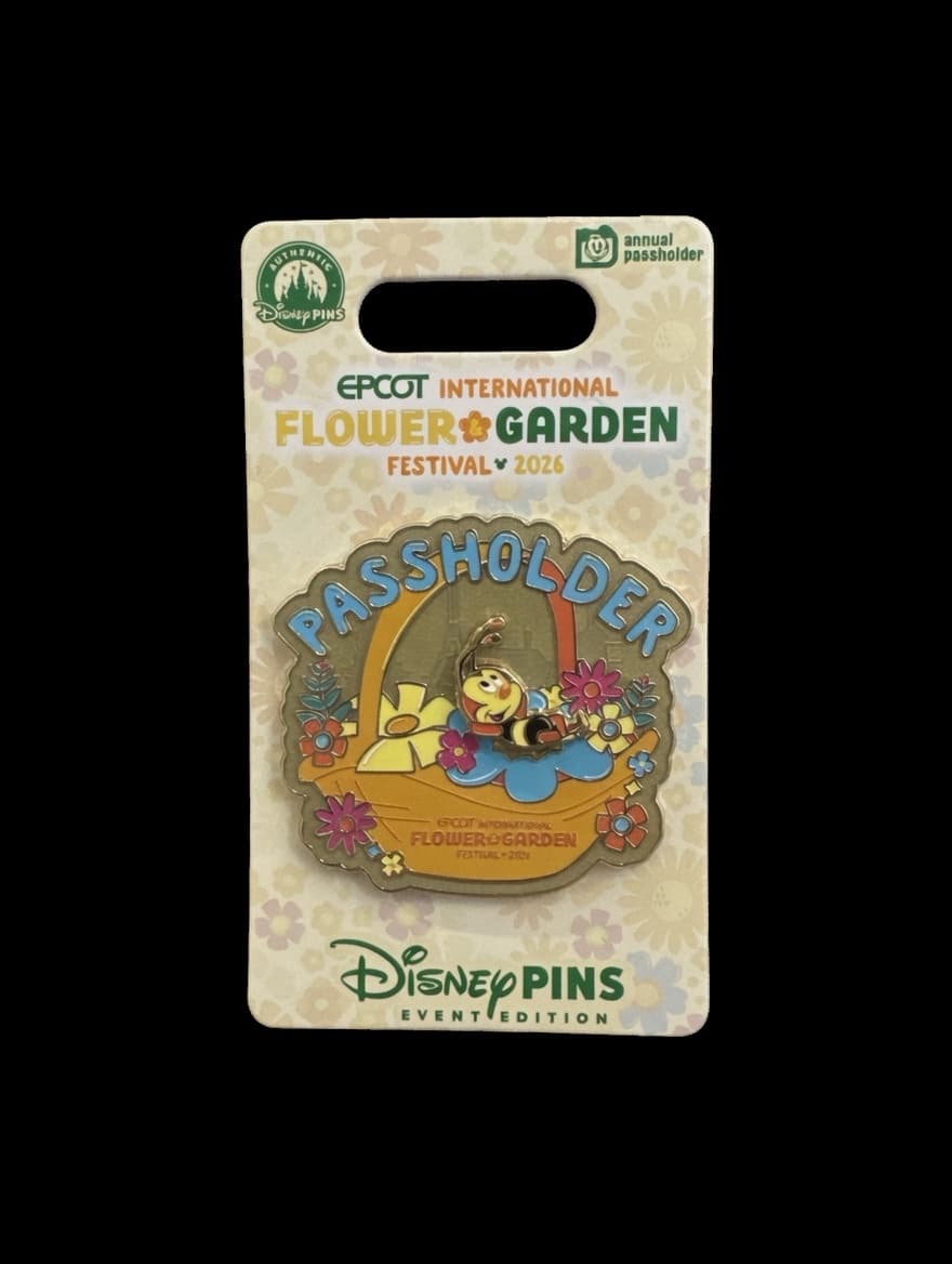 Spike The Bee Passholder Epcot International Flower & Garden Festival 2026 front