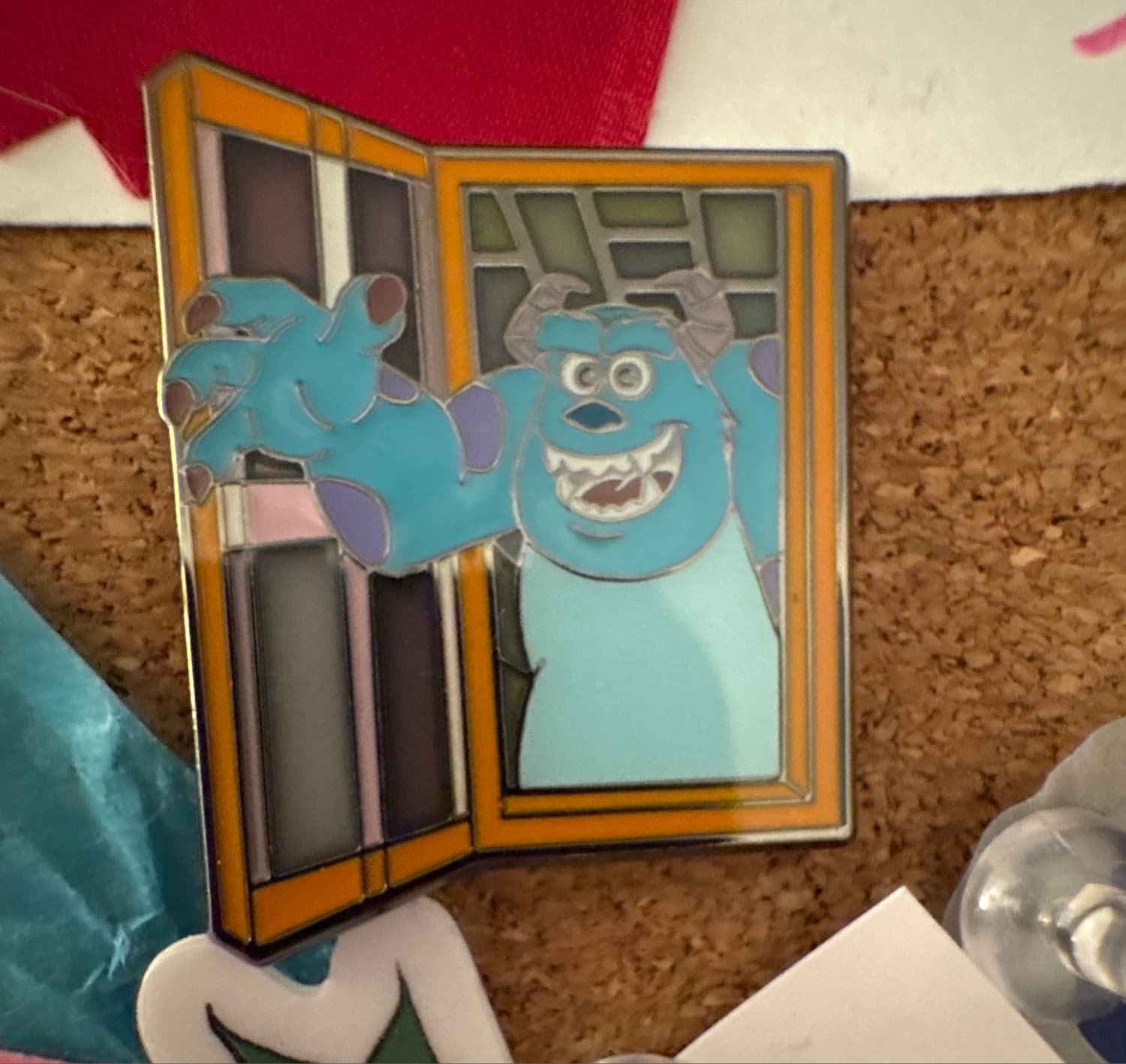 Loungefly Disney Pixar Monsters Inc. Doors Blind Box Hinged Pin - Sulley front