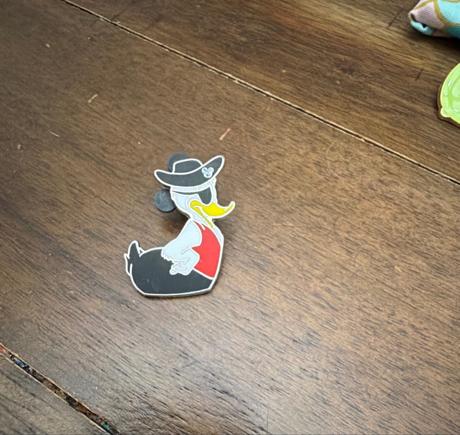 Donald Rubber Duck Pirate Pin front