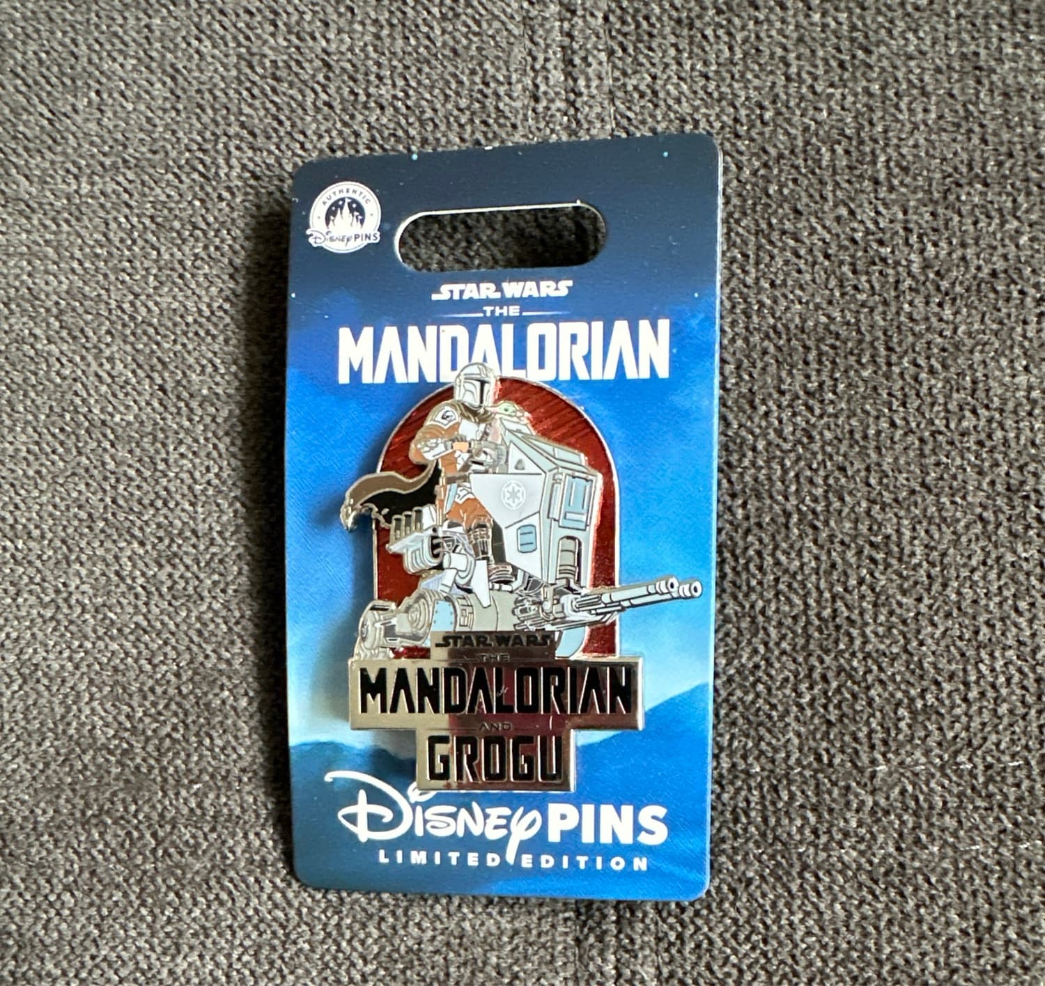 The Mandalorian and Grogu Pin front