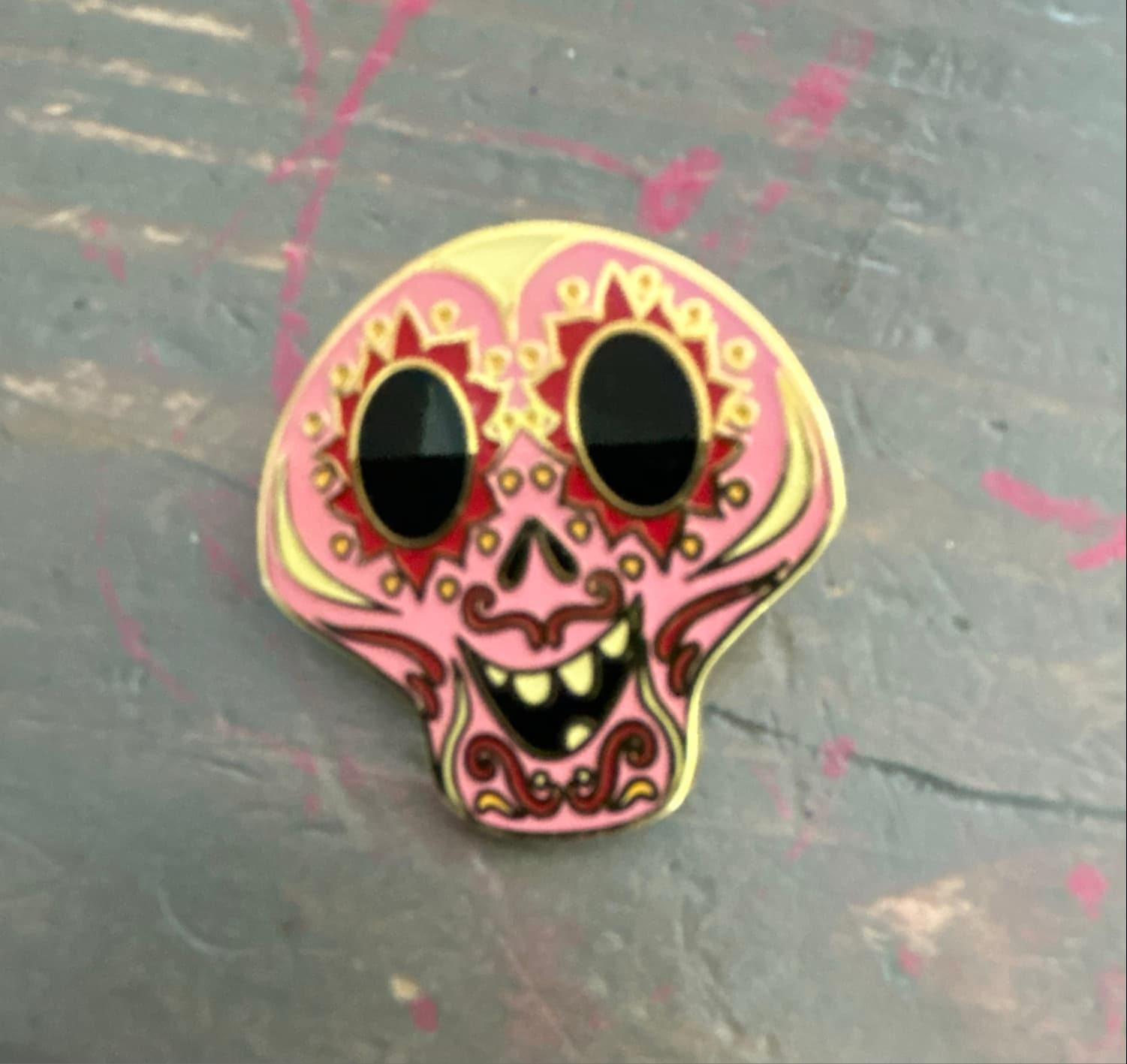 Coco - Sugar Skull Pin front