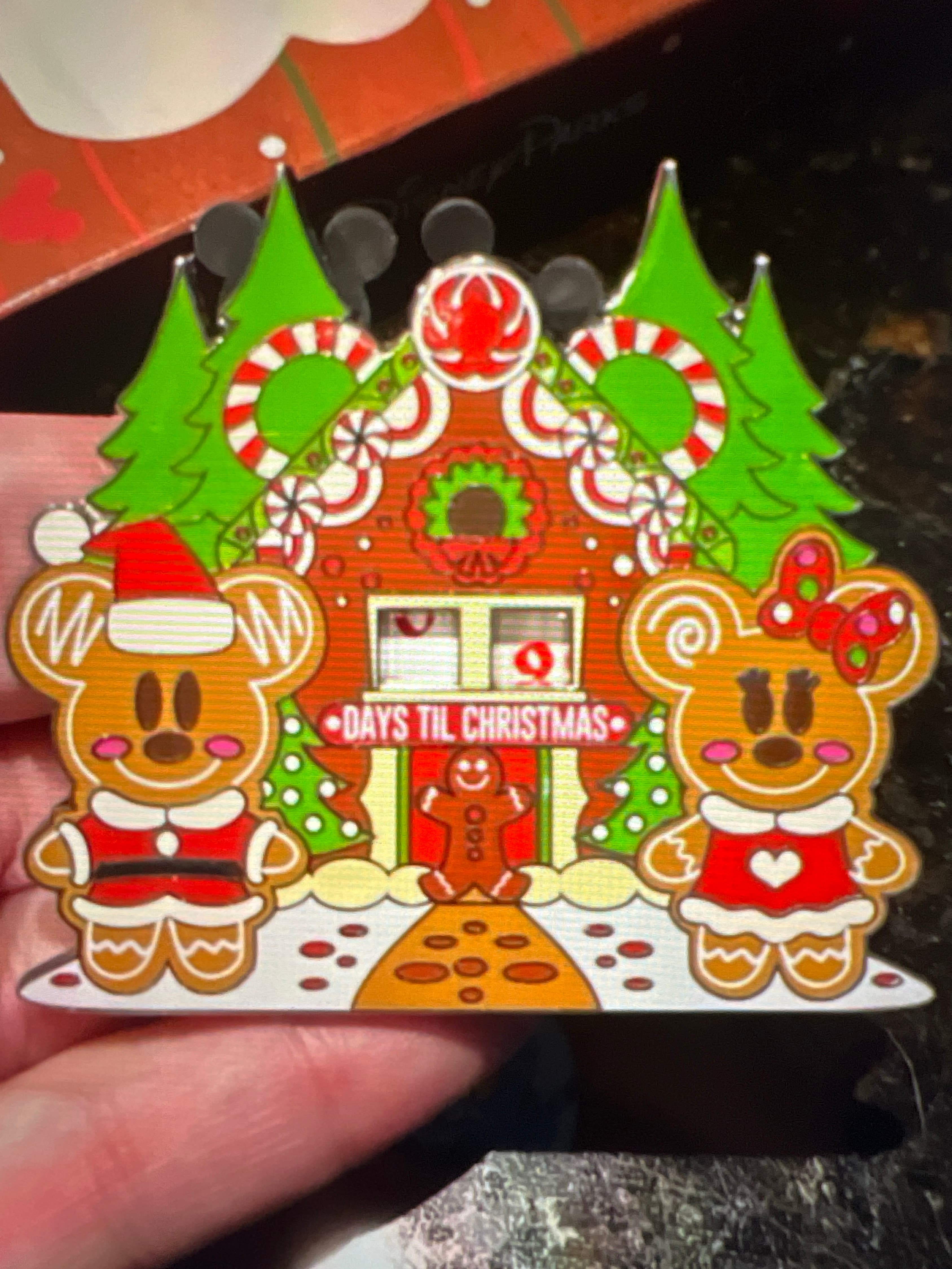 Mickey and Minnie Gingerbread House Christmas Countdown front