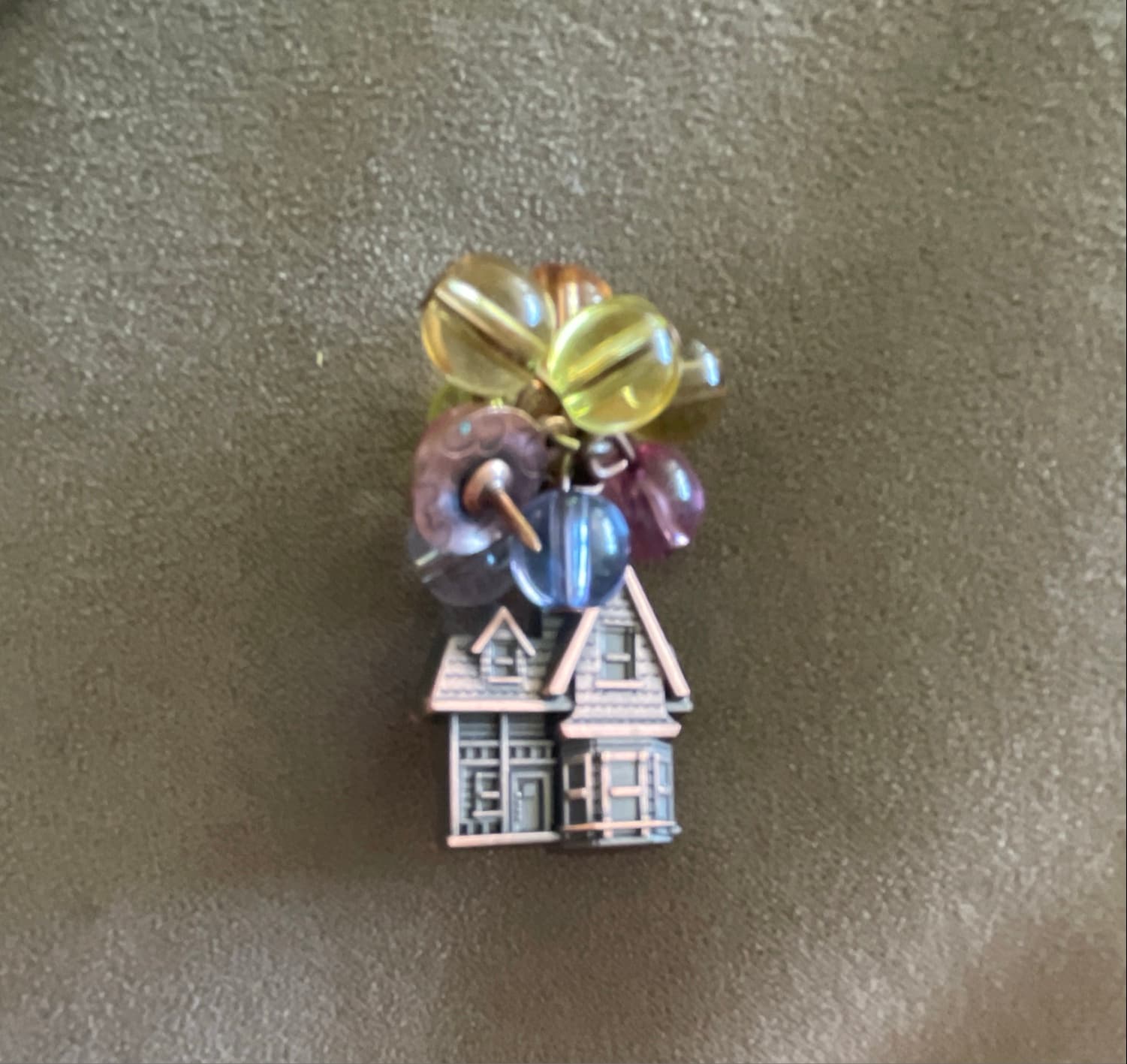 Disney Parks Pixar Up Gem Balloon House Dangle Pin front